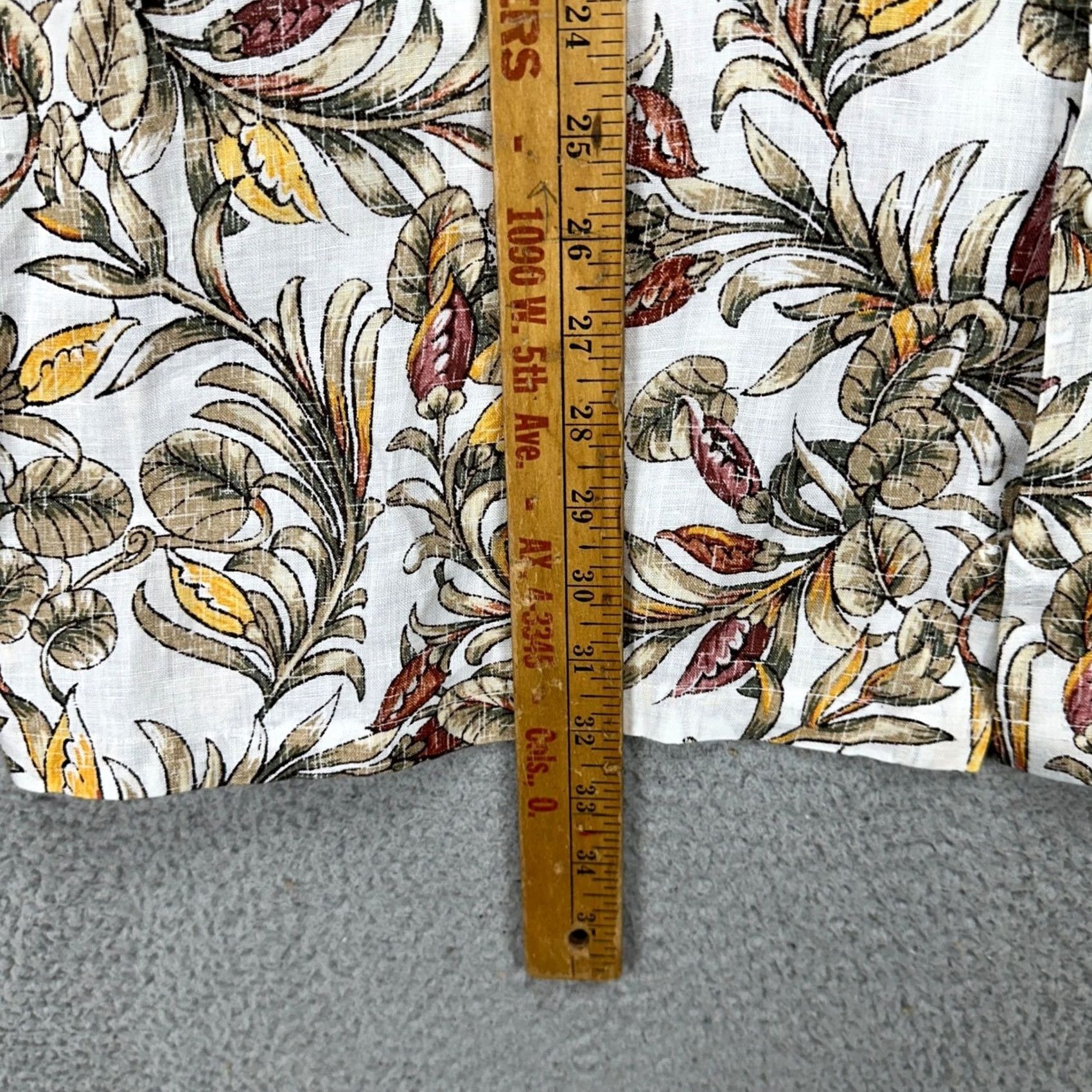 Tasso Elba Tasso Elba Button-Up Shirt Mens 2XL Tan Linen Hawaiian Short Sleeve Floral Breathable All Seasons Multicolor Shirt Mens 2XL Size US XXL / EU 58 / 5 - 6 Thumbnail