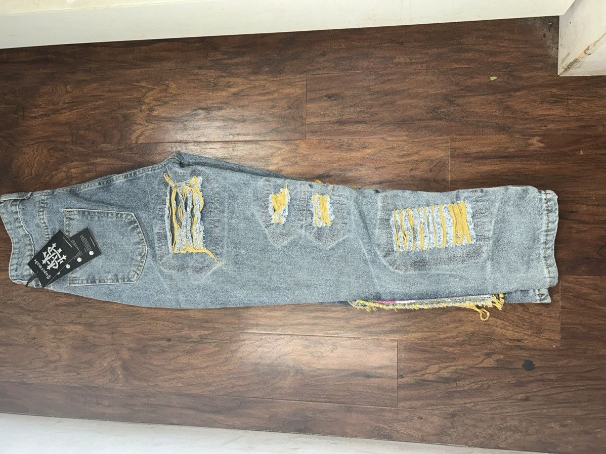 Japanese Brand × Vintage Embroidery Jeans Size US 30 / EU 46 - 9 Thumbnail