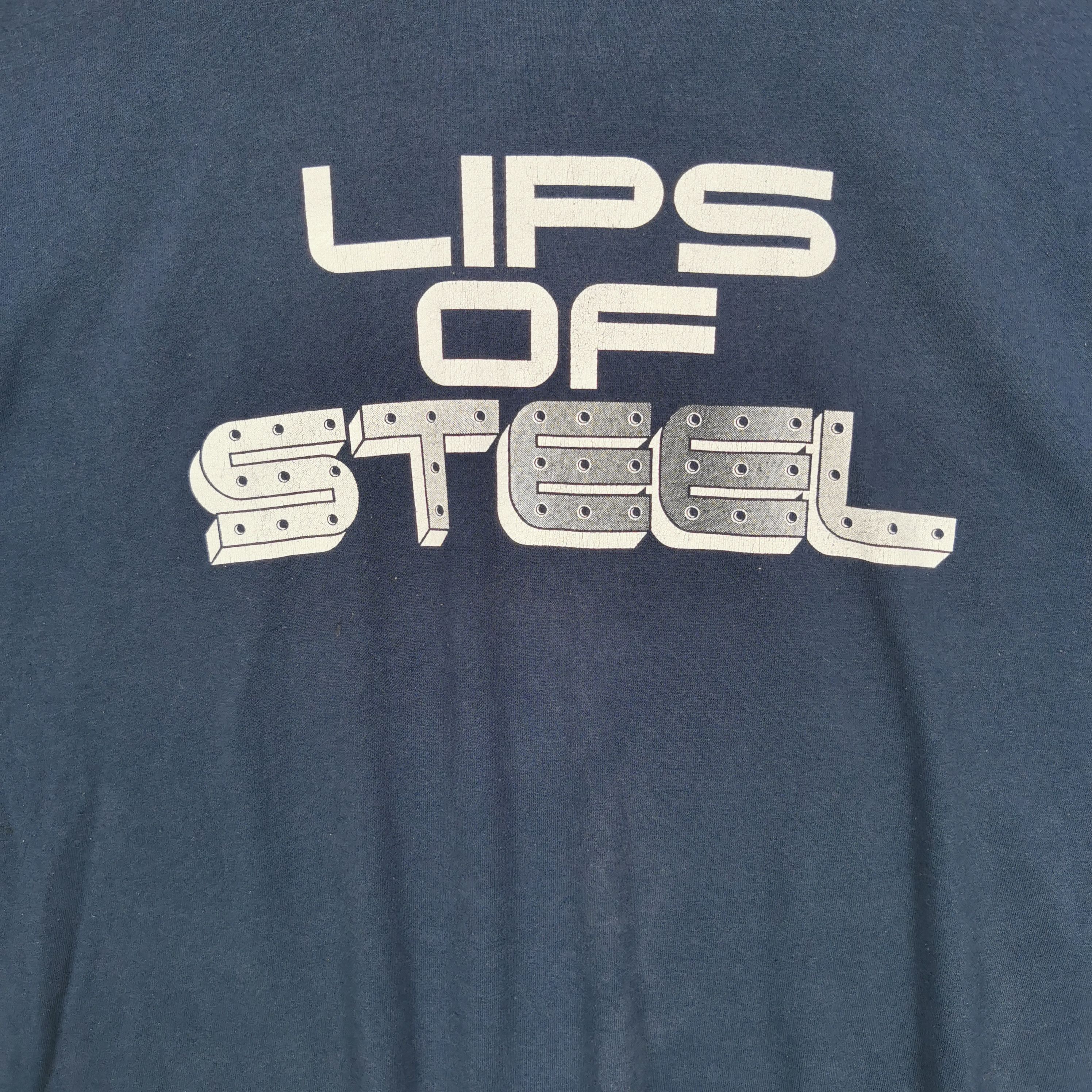 Vintage Vintage 90s Lips of Steel T-Shirt Tees Size US L / EU 52-54 / 3 - 4 Thumbnail