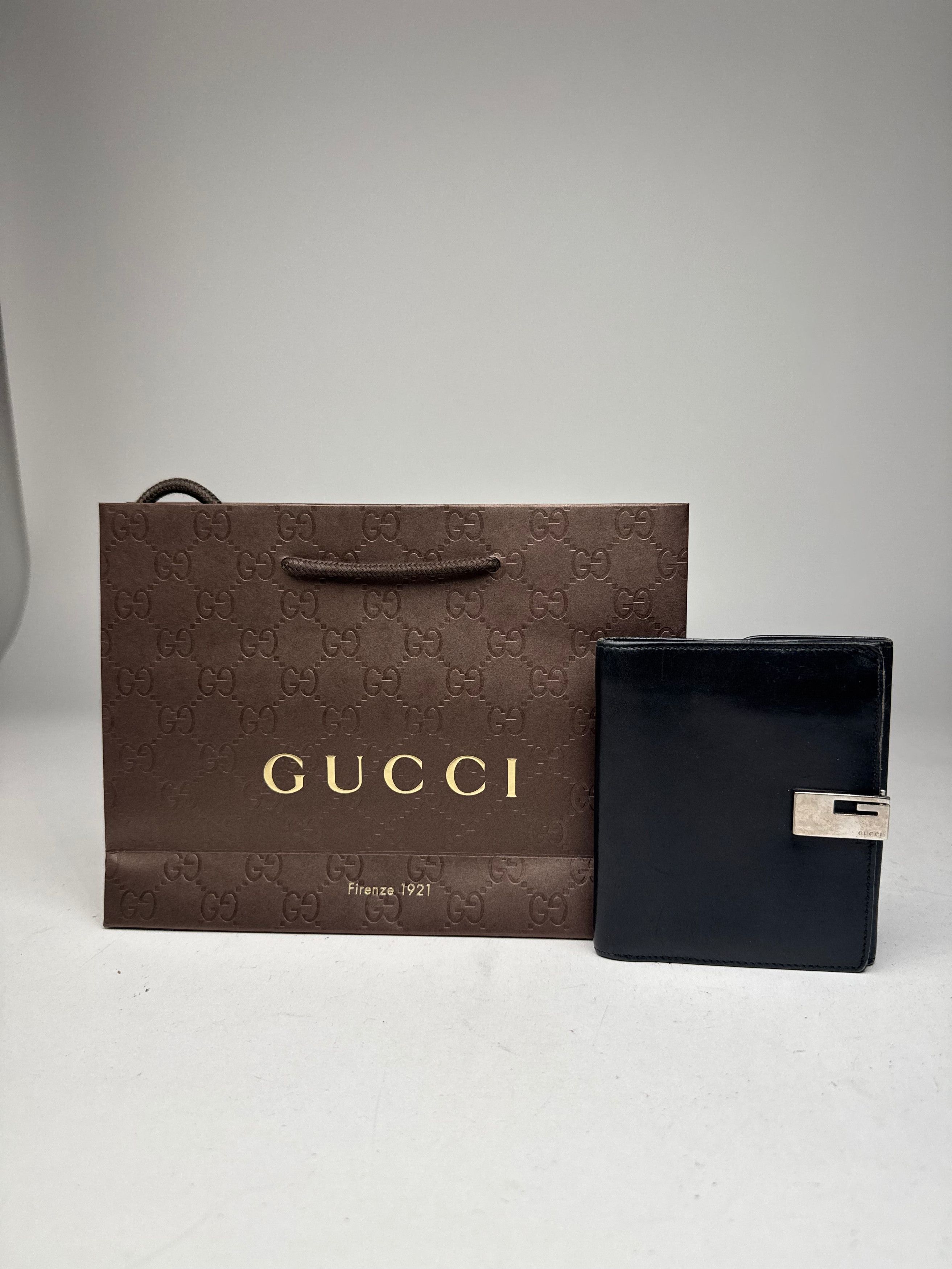 Gucci Vintage Leather Wallet Black Size ONE SIZE - 1 Thumbnail
