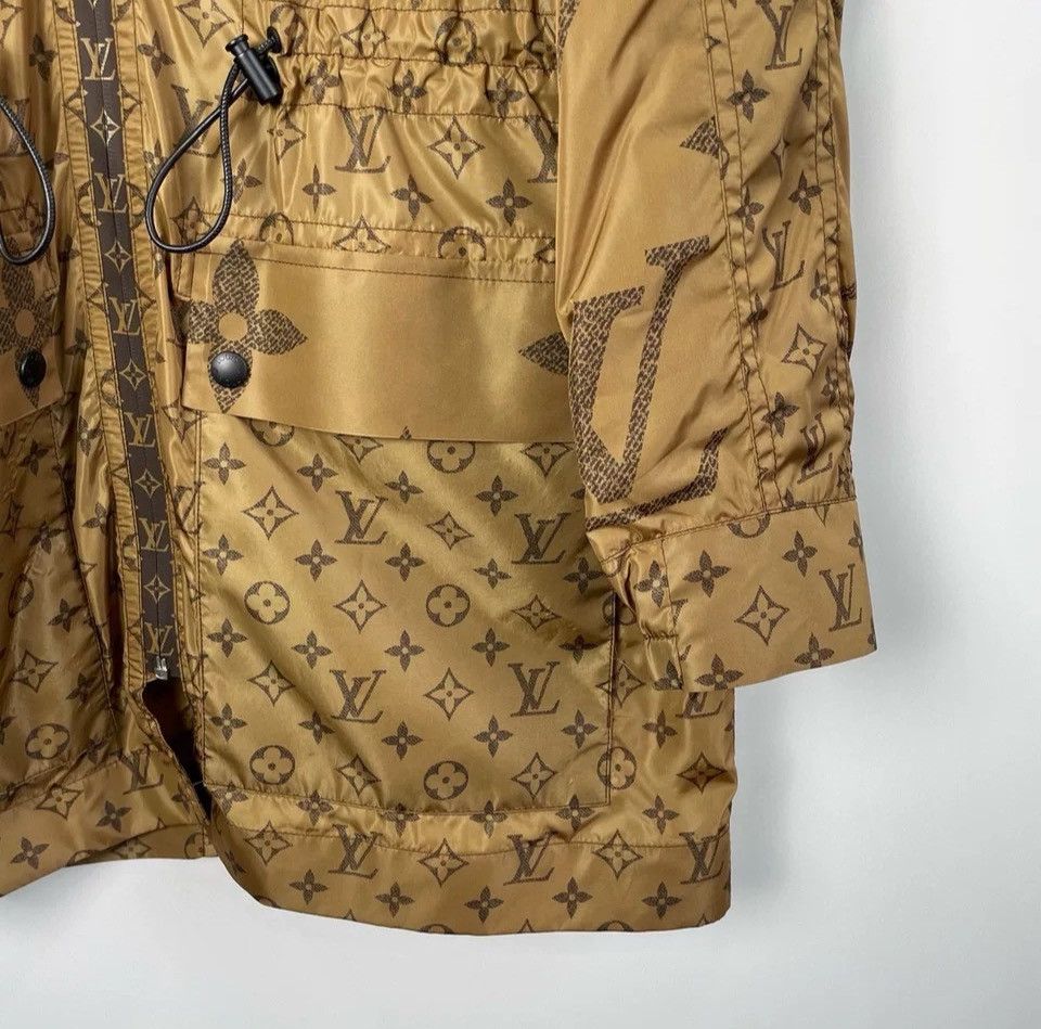 Louis Vuitton Louis Vuitton Khaki With A Full Print Jacket Size US XXS / EU 40 - 4 Thumbnail