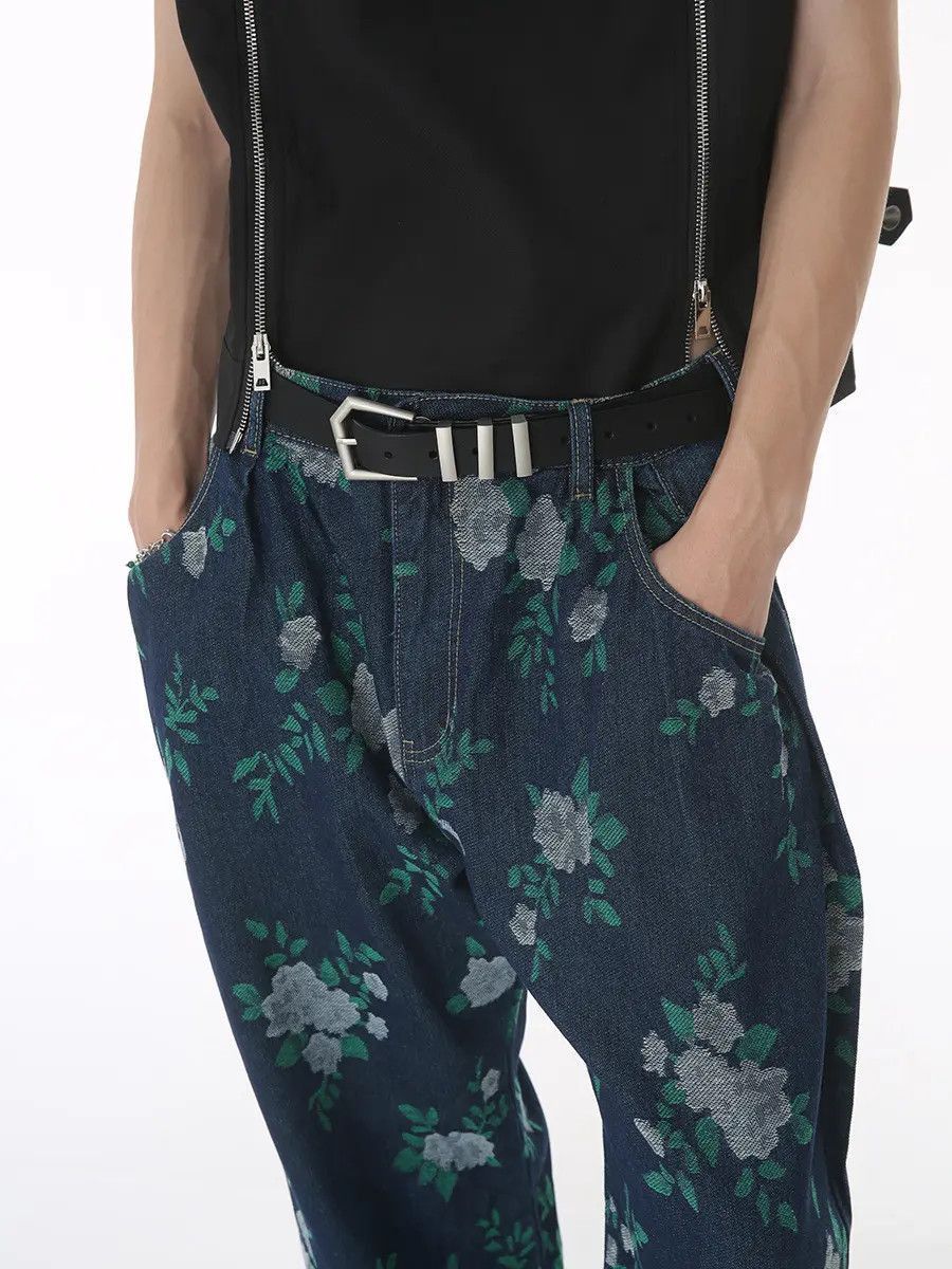 Japanese Brand Retro loose casual printed tie dye jeans Size US 32 / EU 48 - 4 Thumbnail