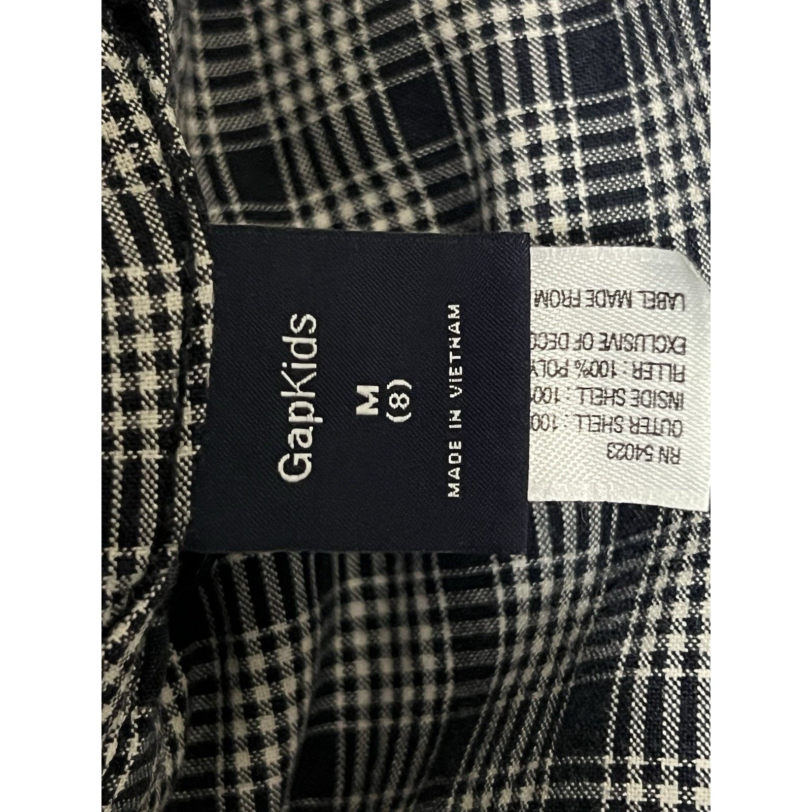 Gap Gap Full Zip Navy Reversible Plaid Pattern Size 8 A001956 Size ONE SIZE - 10 Thumbnail