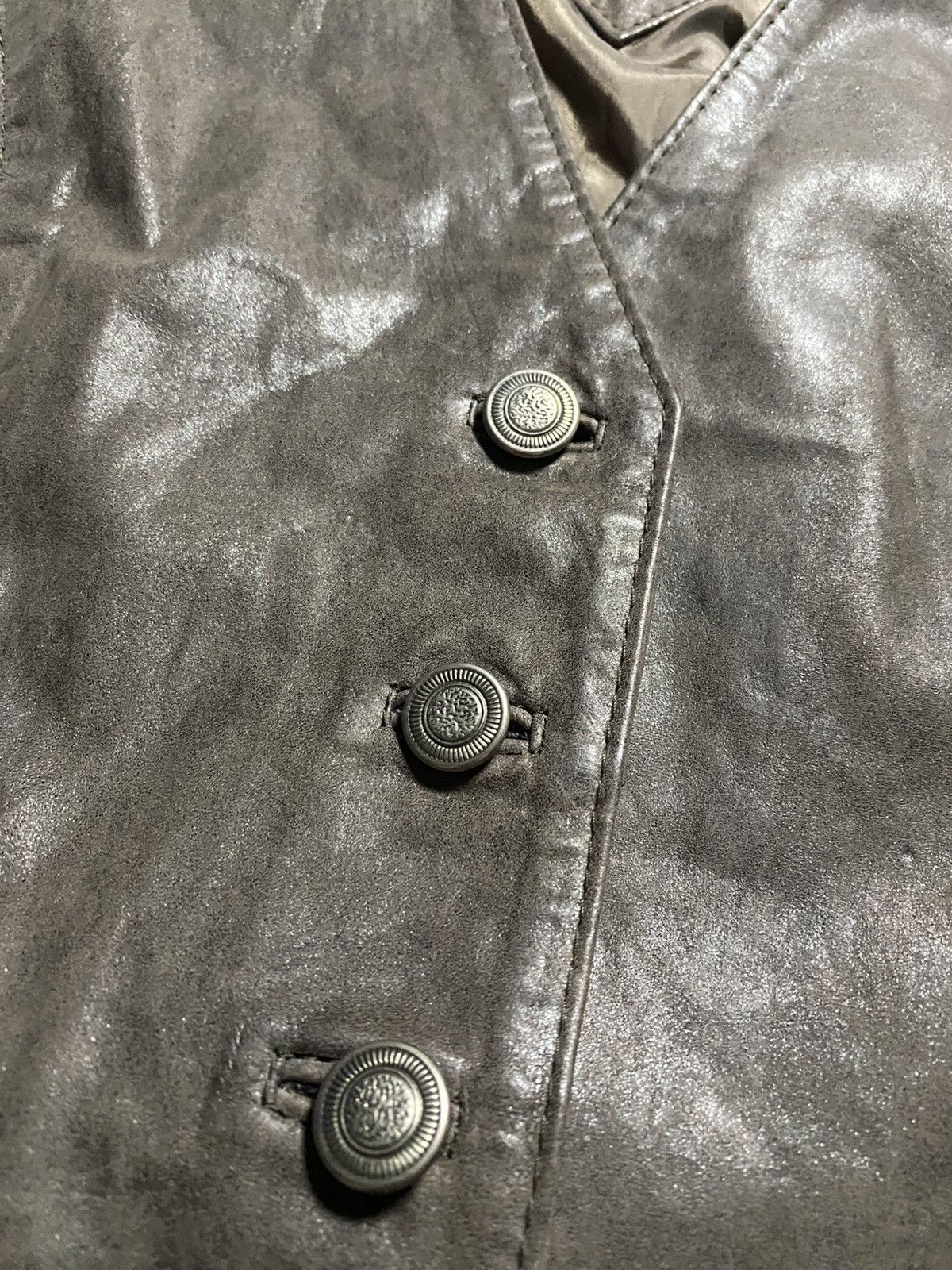 Valentino × Vera Pelle × Vintage Vintage Valentino Vera Pelle genuine leather y2k vest Size XS / US 0-2 / IT 36-38 - 6 Thumbnail
