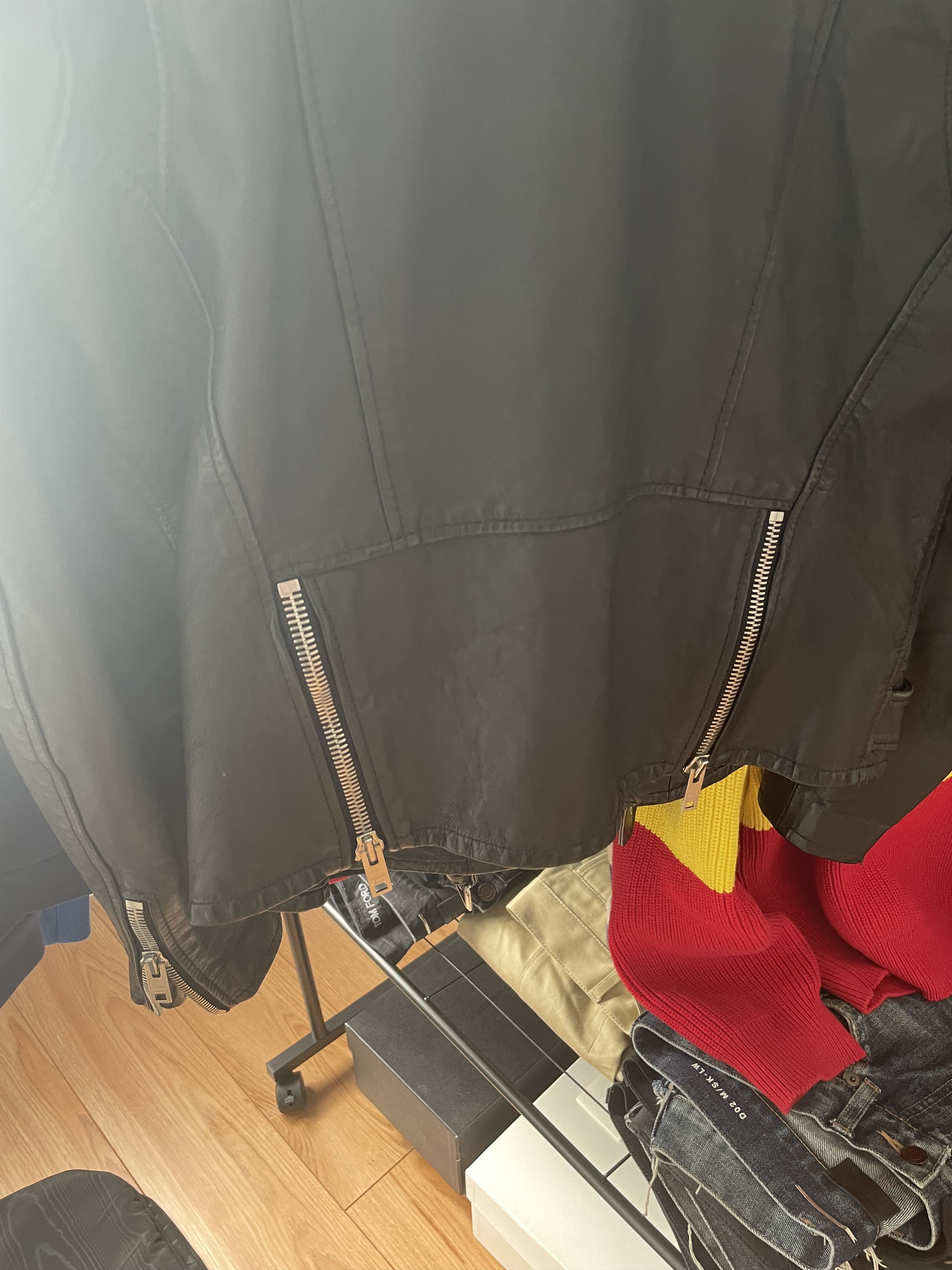 Celine × Hedi Slimane Celine X Hedi slimane Leather biker jacket Size US M / EU 48-50 / 2 - 13 Thumbnail