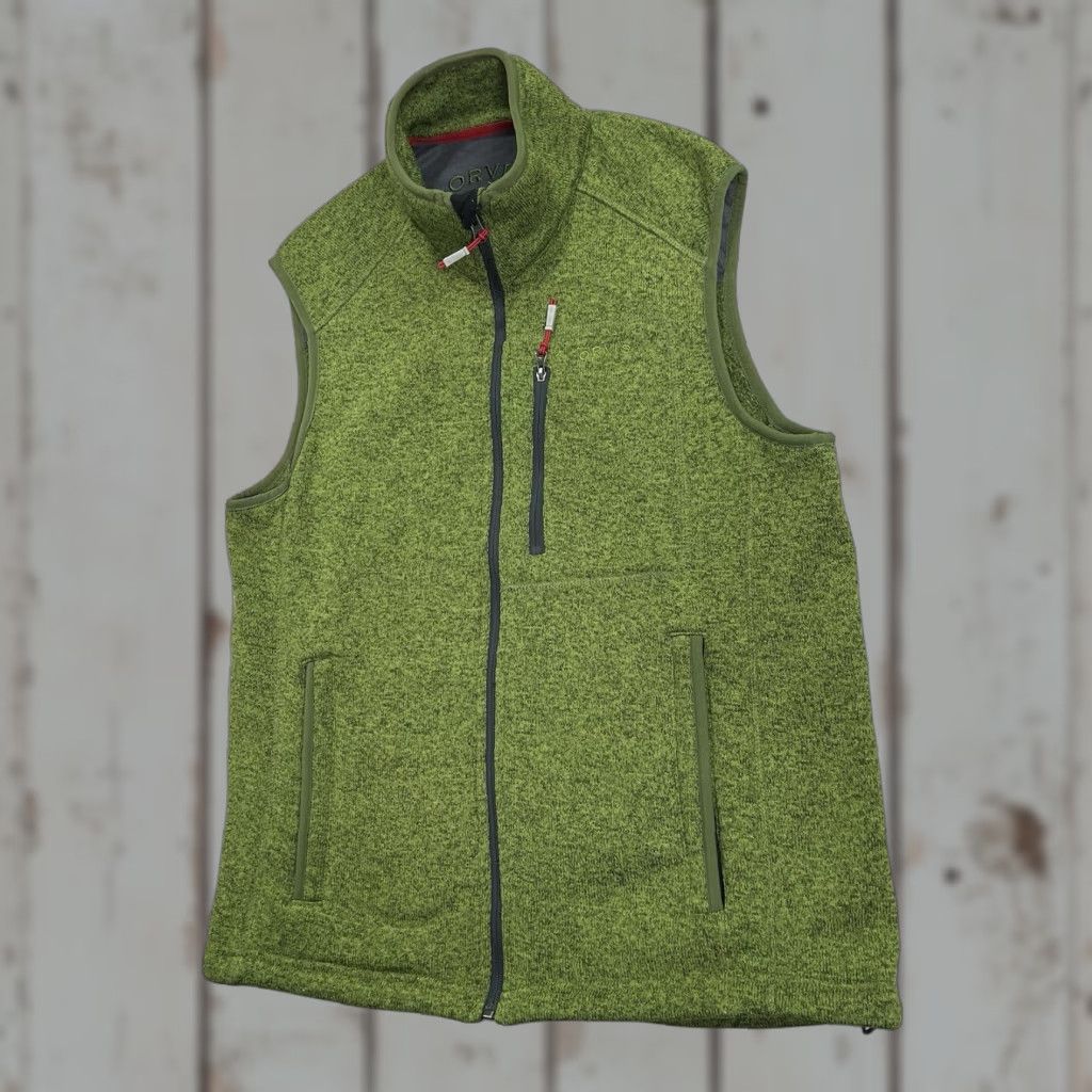 Orvis Orvis Vest Mens Medium Full Zip Green Pockets Fleece Outdoor Golf VEST Size US M / EU 48-50 / 2 - 1 Thumbnail