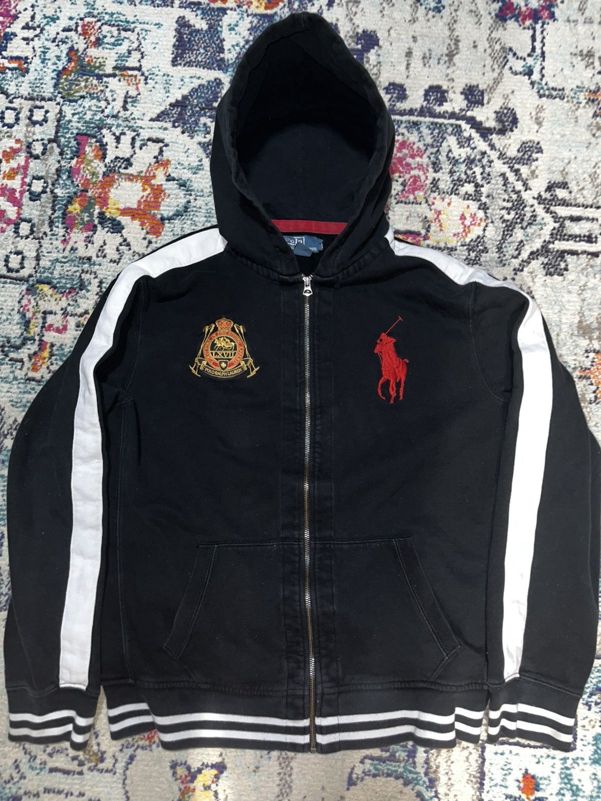 Polo Ralph Lauren × Vintage polo ralph lauren zip up hoodie big