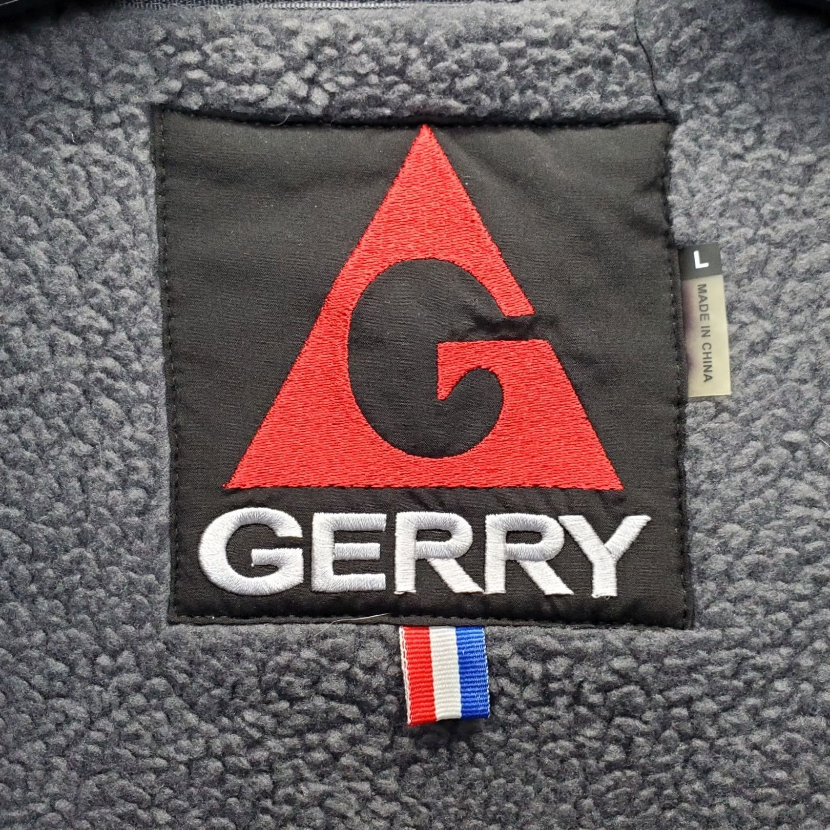 Logo 7 Gerry Jacket Mens L Navy Sherpa Lined Embroidered Logo Adjustable Drawcord Hem Shirt Size US L / EU 52-54 / 3 - 5 Thumbnail