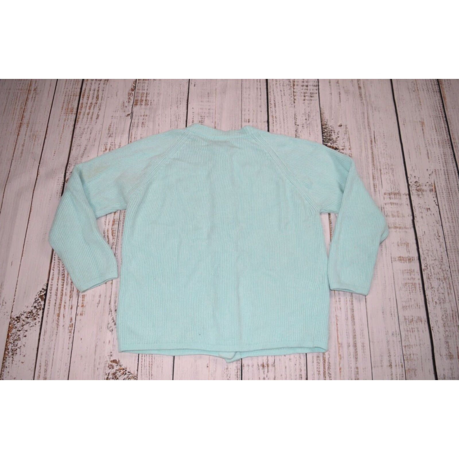Vintage VINTAGE Full Fashioned Cardigan 1960s Women’s L Seafoam Green Chunky-Knit Casual Menswear Size L / US 10 / IT 46 - 7 Thumbnail