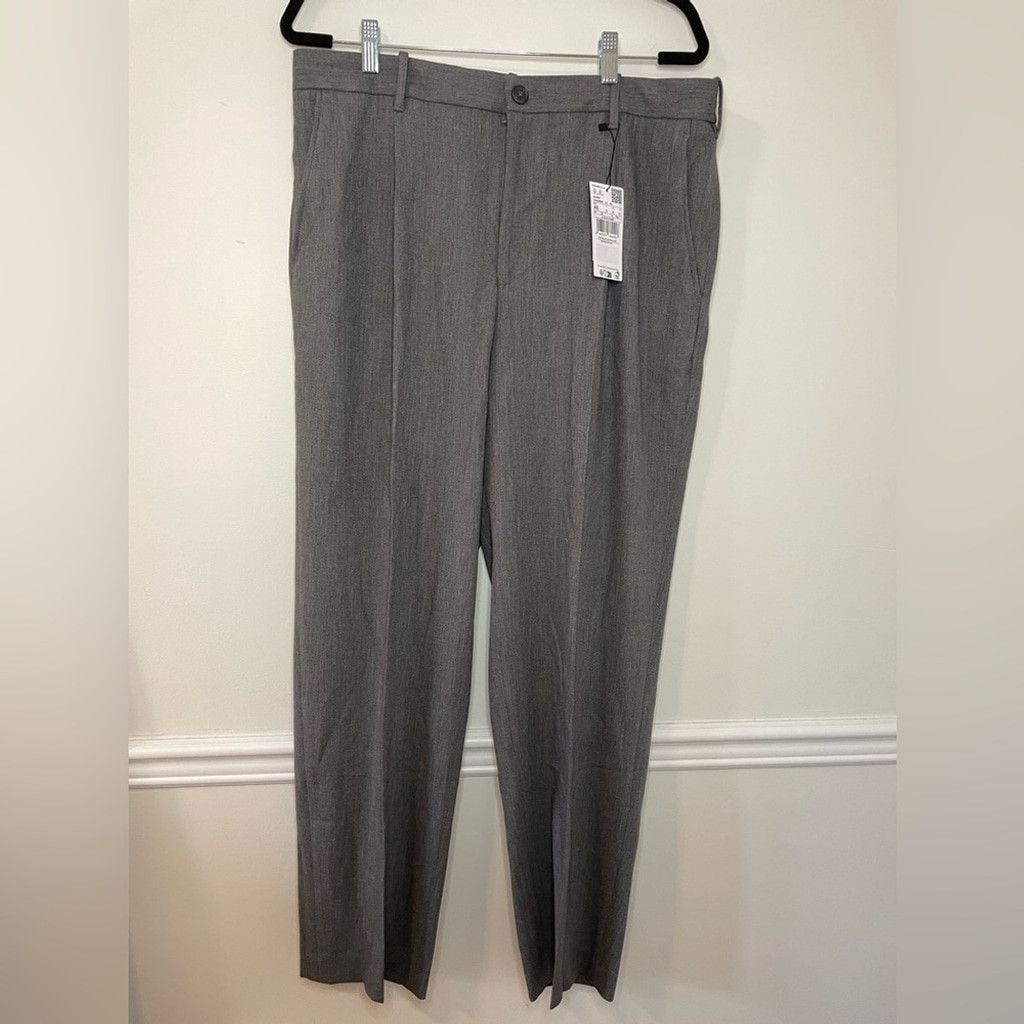 Mango NWT Mango Loose Straight-Fit Pleated Trousers 36 Size US 36 / EU 52 - 4 Thumbnail