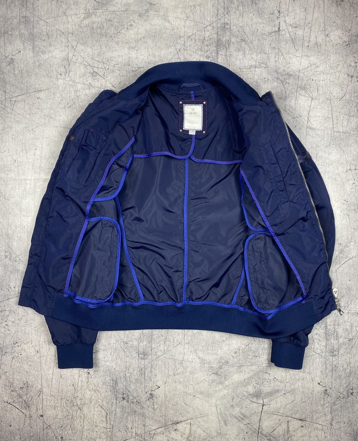 Peuterey Peuterey Technical Nylon Bomber Jacket Navy Blue Size US M / EU 48-50 / 2 - 13 Thumbnail