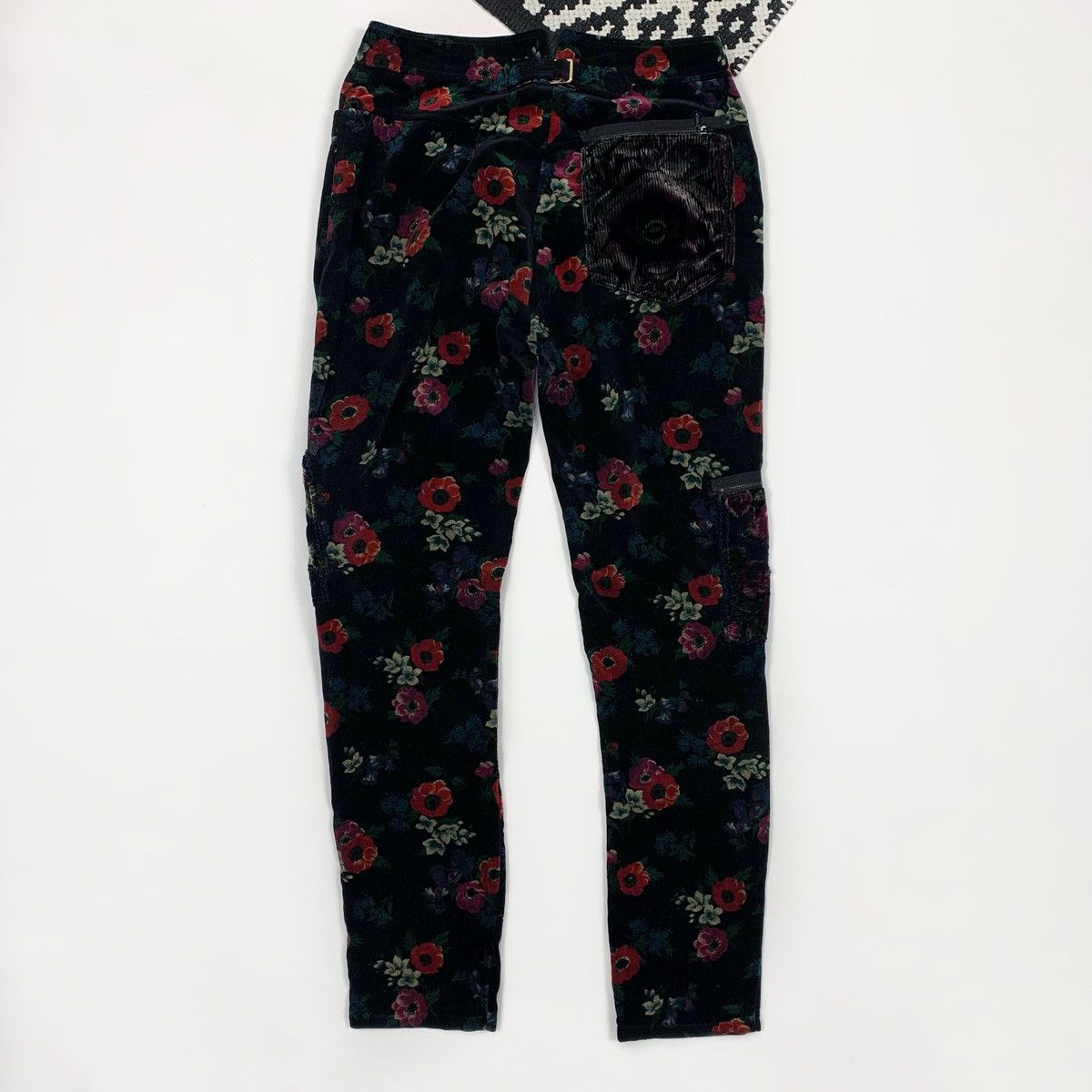 Kenzo Kenzo Vilvet Flowers Pant Vintage 80s Made In France Size 26" / US 2 / IT 38 - 11 Thumbnail