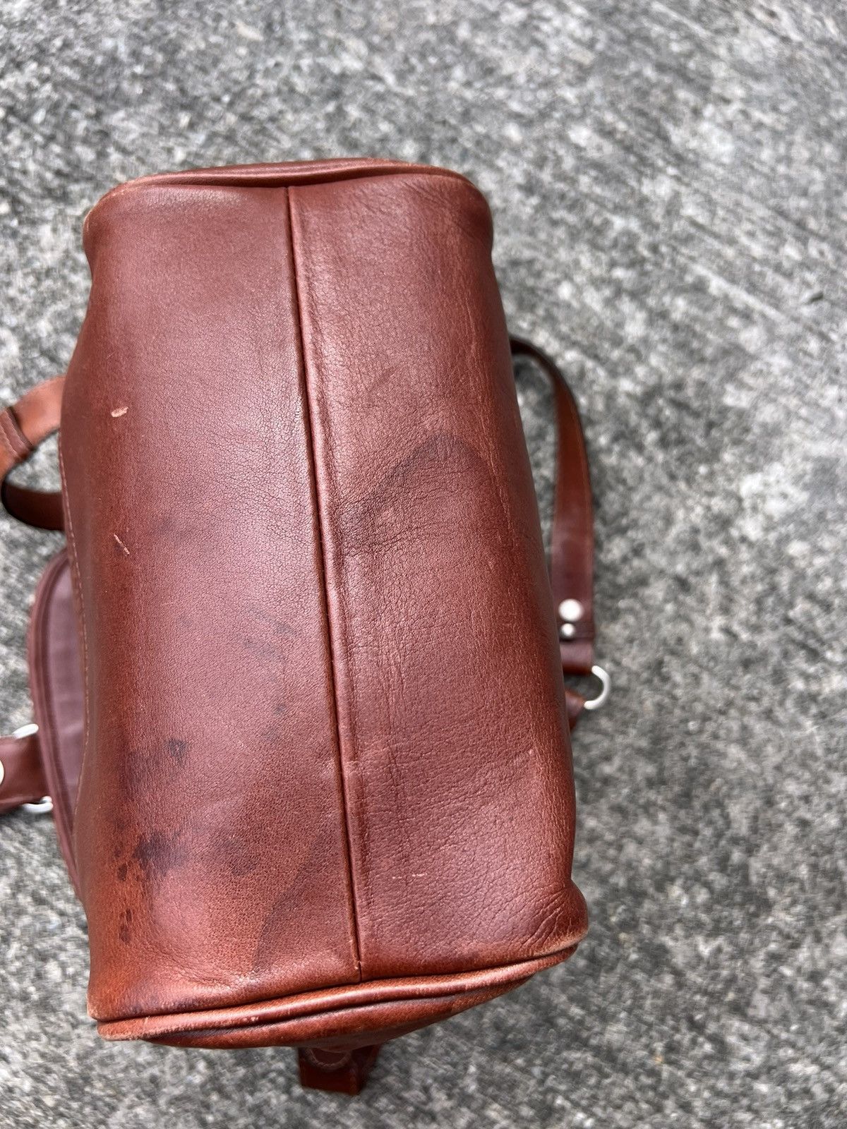 Tokio Kumagai Vintage 90s Tokio Kumagai Paris Patina Leather 2 Way Bag Size ONE SIZE - 17 Thumbnail