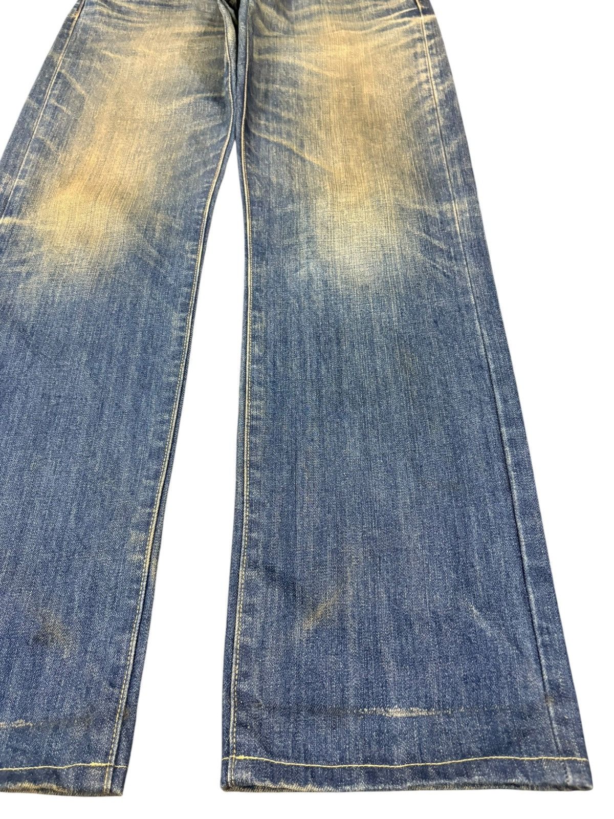 Uniqlo Vintage Japanese Uniqlo Mud Wash Distressed Loose Jeans Size US 32 / EU 48 - 7 Thumbnail