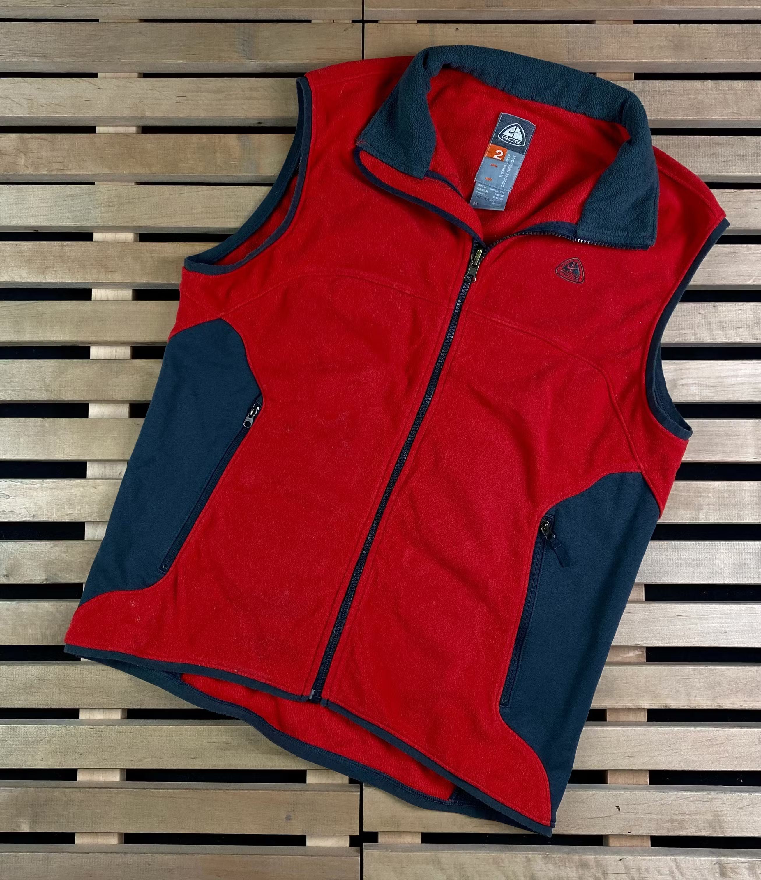 Nike × Nike ACG Mens Fleece Vest Nike ACG Size M Red Size US M / EU 48-50 / 2 - 1 Thumbnail