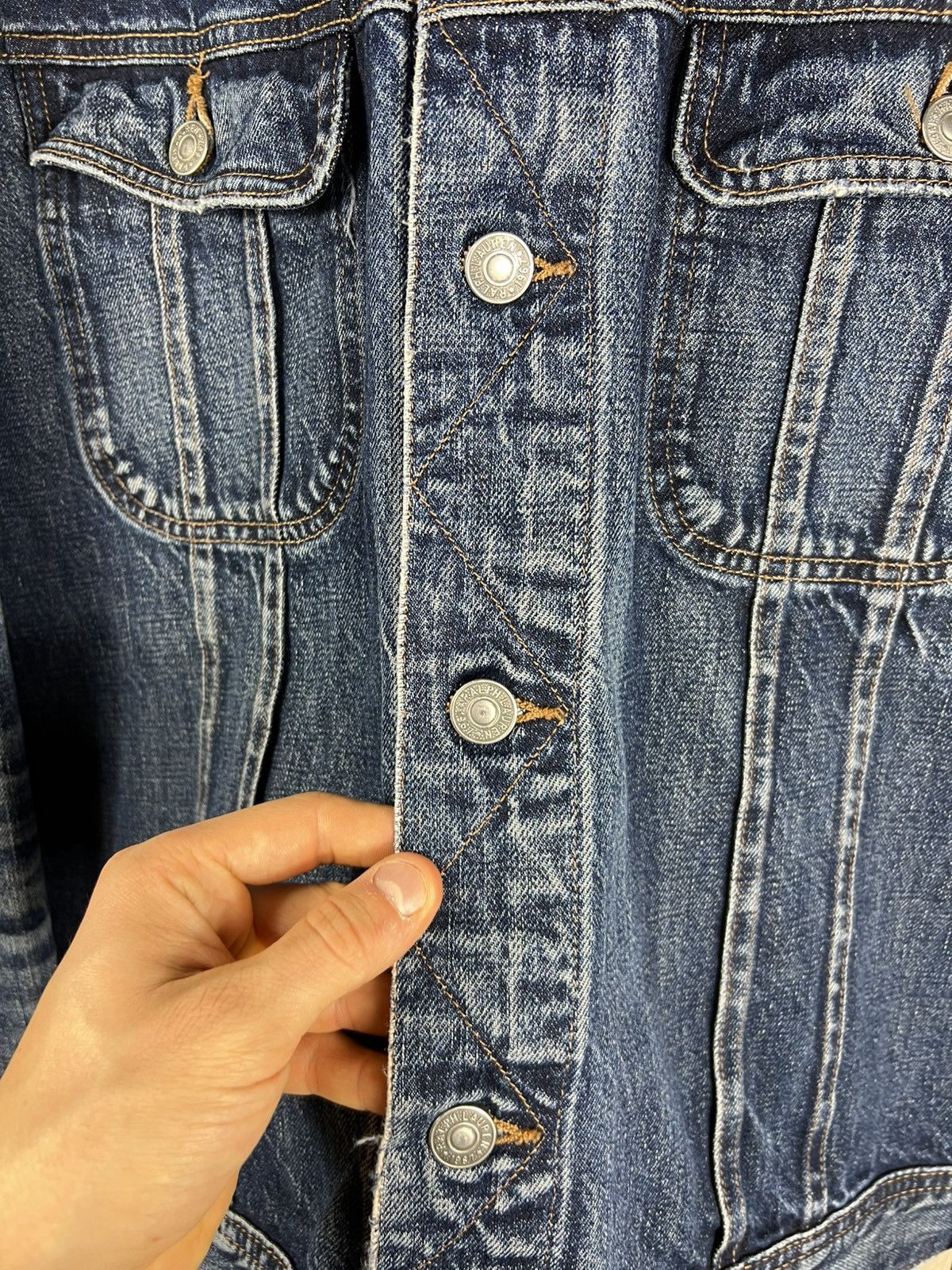 Ralph Lauren Vintage Polo Ralph Lauren thrashed distressed denim jacket Size US XXL / EU 58 / 5 - 13 Thumbnail
