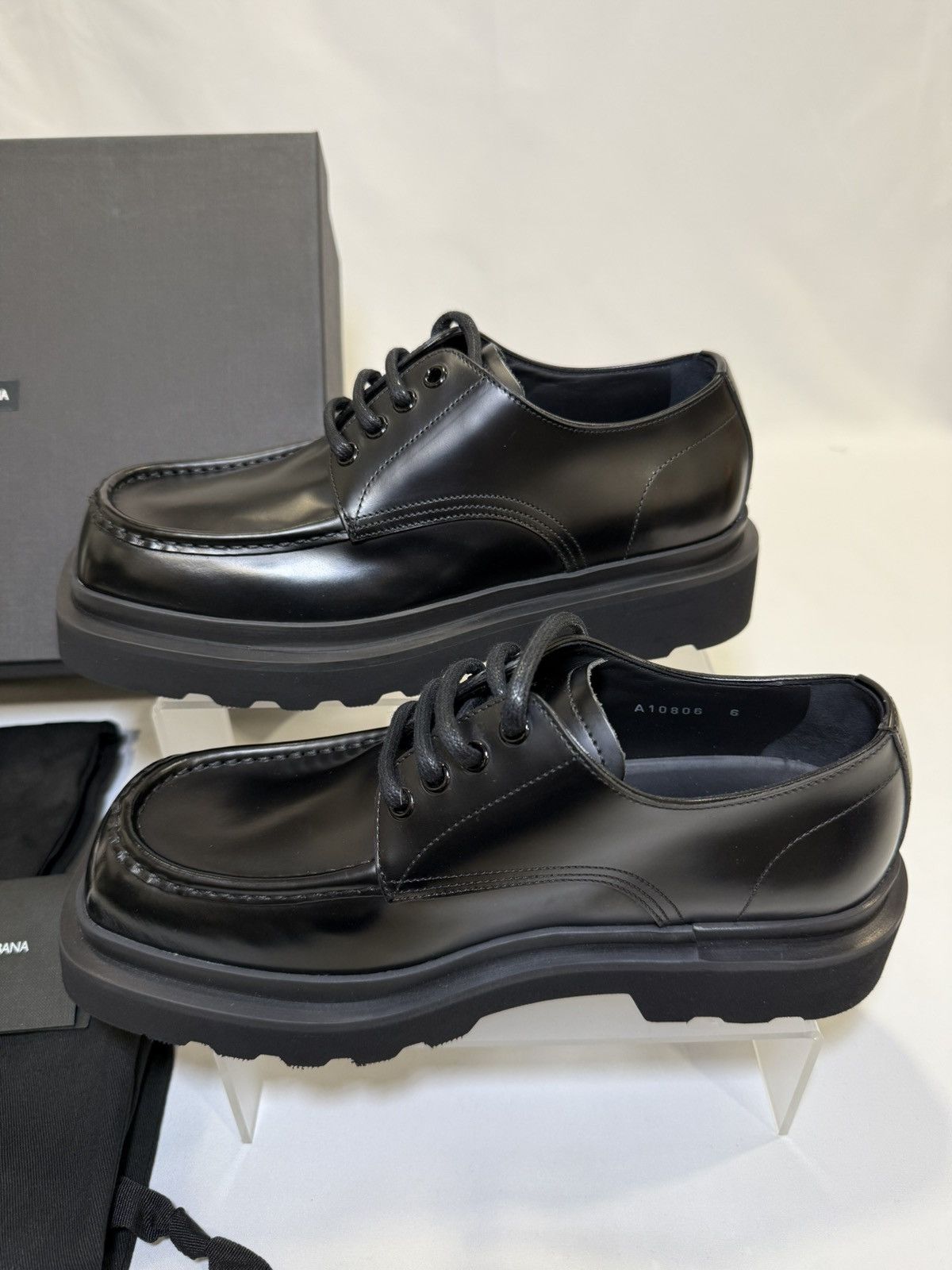 Dolce & Gabbana Calfskin Derby Shoes Size US 7 / EU 40 - 2 Thumbnail
