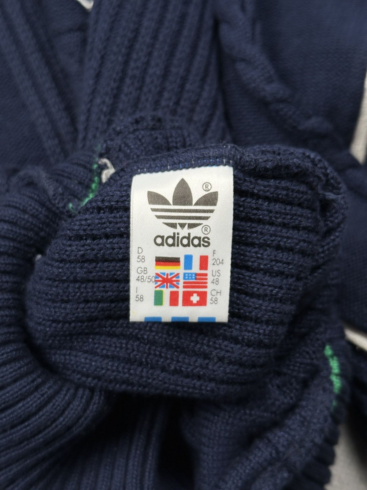 Adidas Vintage Adidas Exclusive Club Cable Knit Sweater Germany 80s Size US XL / EU 56 / 4 - 7 Thumbnail