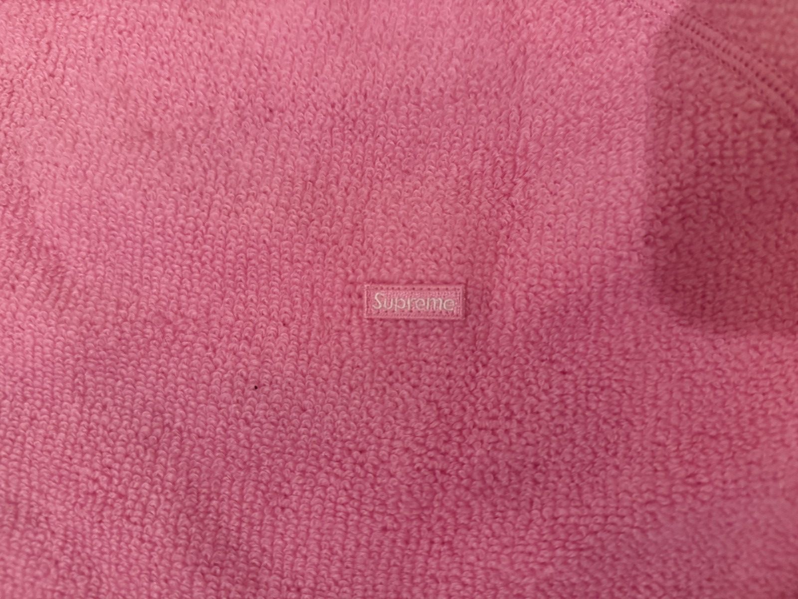 Supreme Pink Supreme Terry Sweater FW2024 Size L Size US L / EU 52-54 / 3 - 2 Thumbnail