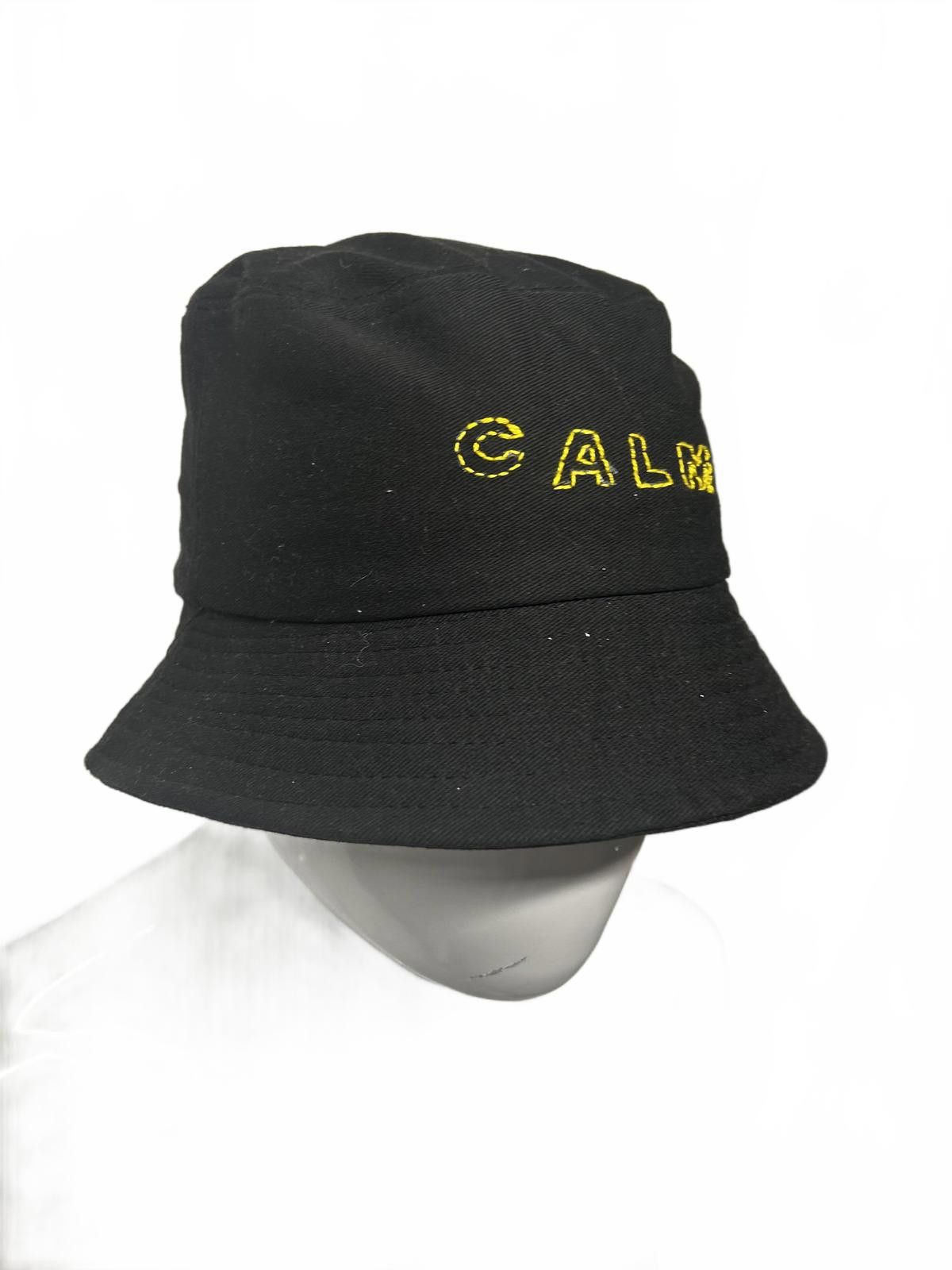 Designer Stylish Black CALM Bucket Hat Size ONE SIZE - 4 Thumbnail