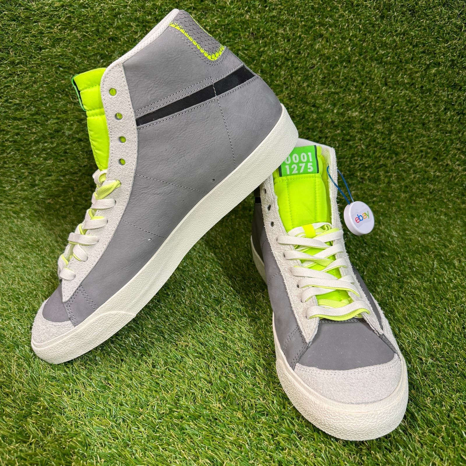image of Size 14 | Nike Blazer Mid 77 University Oregon Football Pe Shoes in Grey, Men's