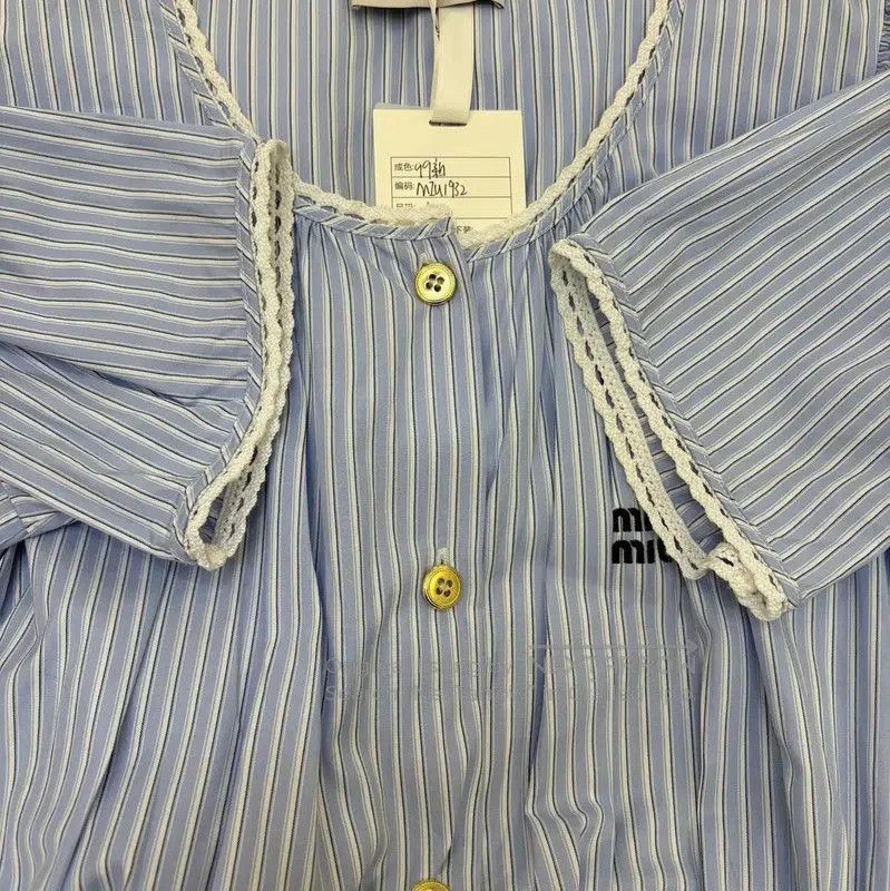 Miu Miu Miu Miu Striped Cotton Dress for Summer . Size M / US 6-8 / IT 42-44 - 6 Thumbnail