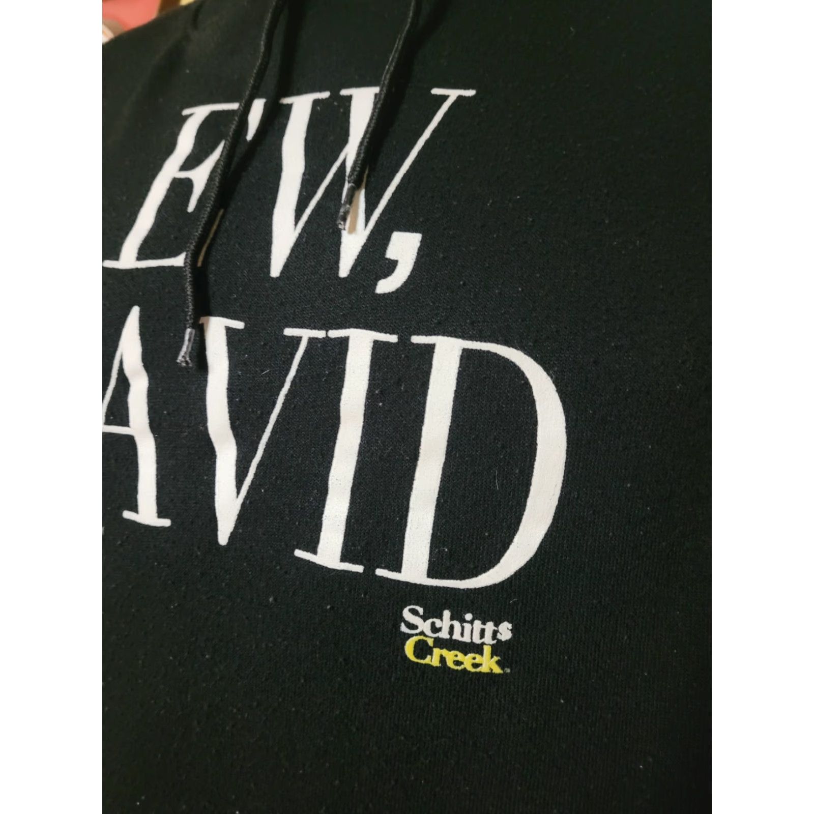 Vintage Schitts Creek Hoodie Men M Black Polyester Hoodie Pullover Hooded David Ew Shirt 90s Theme Movie Mens Size US M / EU 48-50 / 2 - 2 Thumbnail