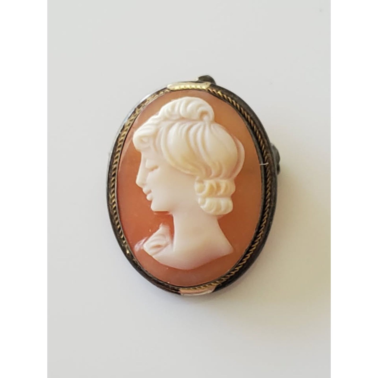 Other Vintage Carved Shell Cameo 800 Silver Pendant and Earrings Size ONE SIZE - 2 Thumbnail
