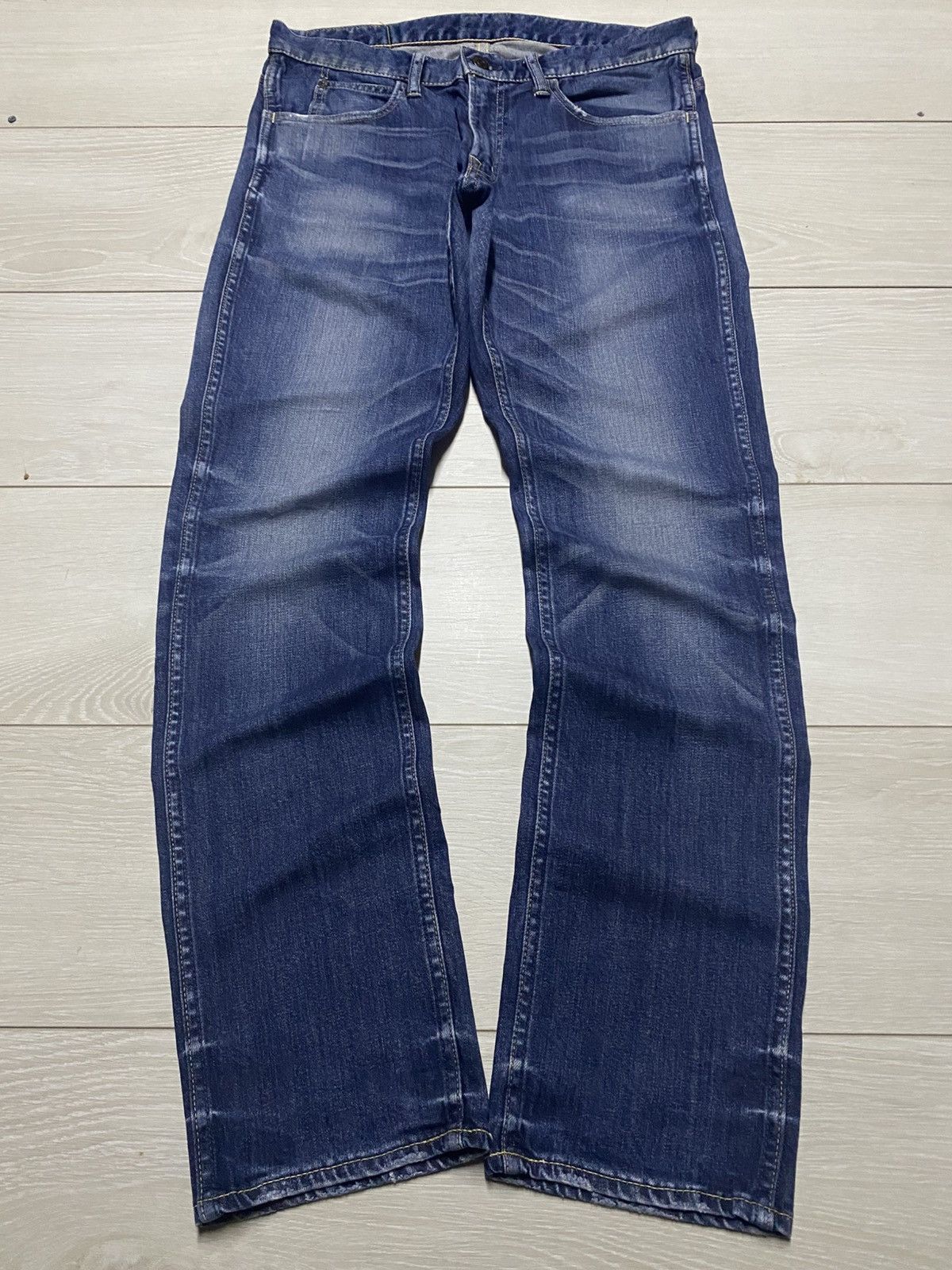 TMT Vintage Japanese TMT Faded Wash Straight Slim Jeans Size US 32 / EU 48 - 1 Thumbnail