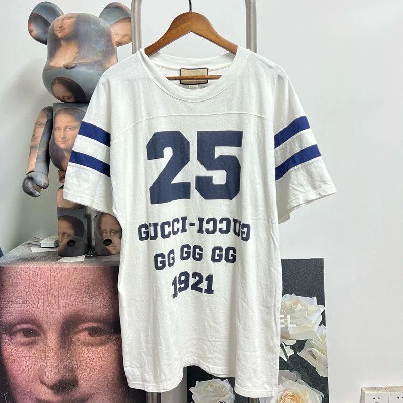 Gucci Gucci Printed logo short sleeves 2503-Nextarrow Size US M / EU 48-50 / 2 - 1 Thumbnail