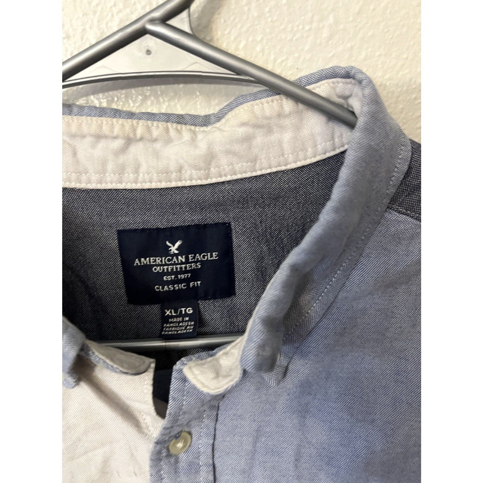 American Eagle Outfitters American Eagle Shirt Mens Size XL Multicolor Color Block Prep Fit L/S Button Size US XL / EU 56 / 4 - 3 Thumbnail