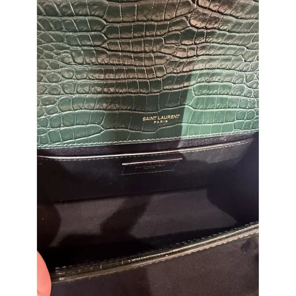 Saint Laurent Paris o1b1hav110724 Size: OS / Kate Medium Bag in Dark Green Size ONE SIZE - 6 Thumbnail
