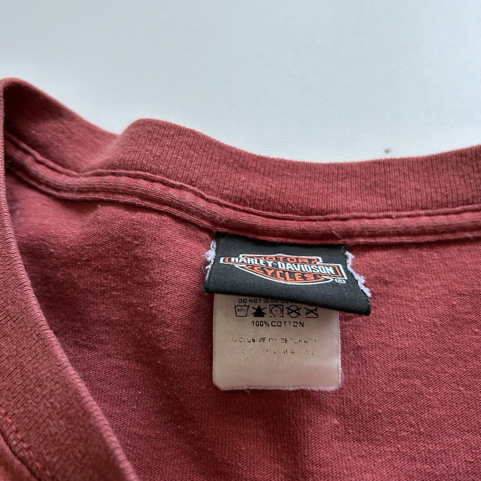 Harley Davidson Vintage Y2K Harley Davidson T Shirt 2XL Sun Faded Red Rare Size US XXL / EU 58 / 5 - 5 Thumbnail