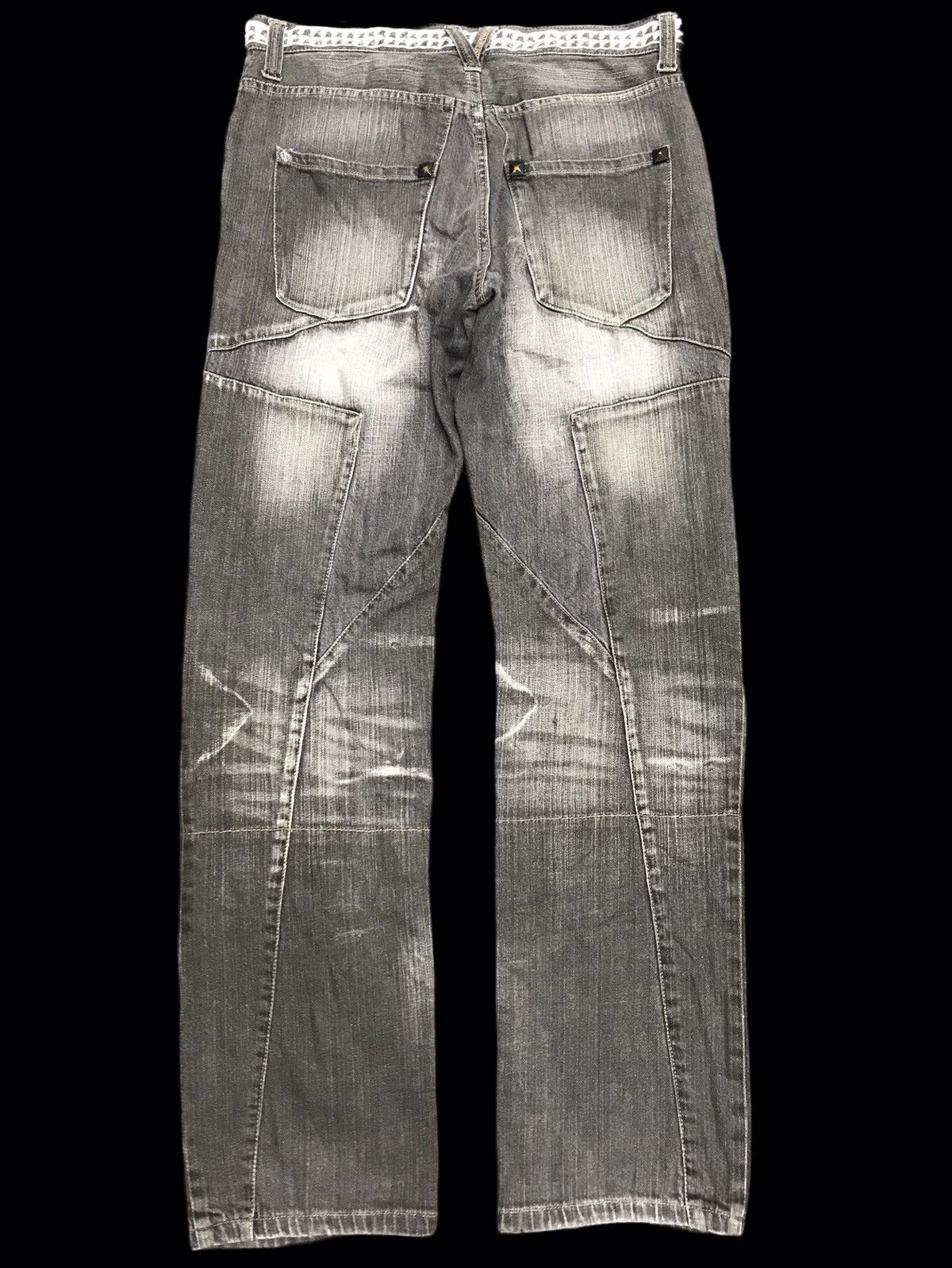 PPFM 💥ARCHIVAL💥VERY RARE PPFM STAR DESIGN SICK FADES DENIM F347 Size US 32 / EU 48 - 2 Thumbnail