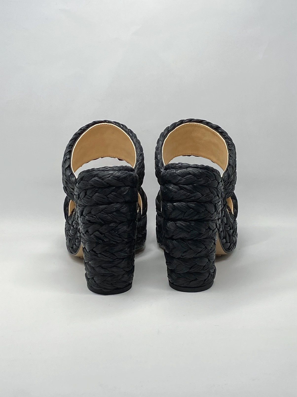 Bottega Veneta Bottega Veneta Trinity Weave Raffia Platform Sandals size 38 Size US 8 / IT 38 - 7 Thumbnail