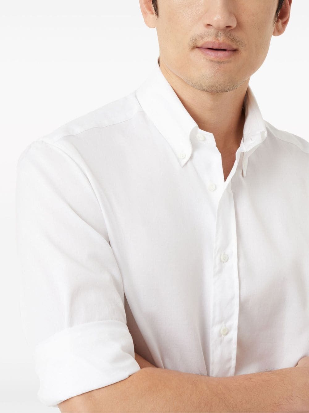 Brunello Cucinelli Shirt in White Size US M / EU 48-50 / 2 - 3 Thumbnail