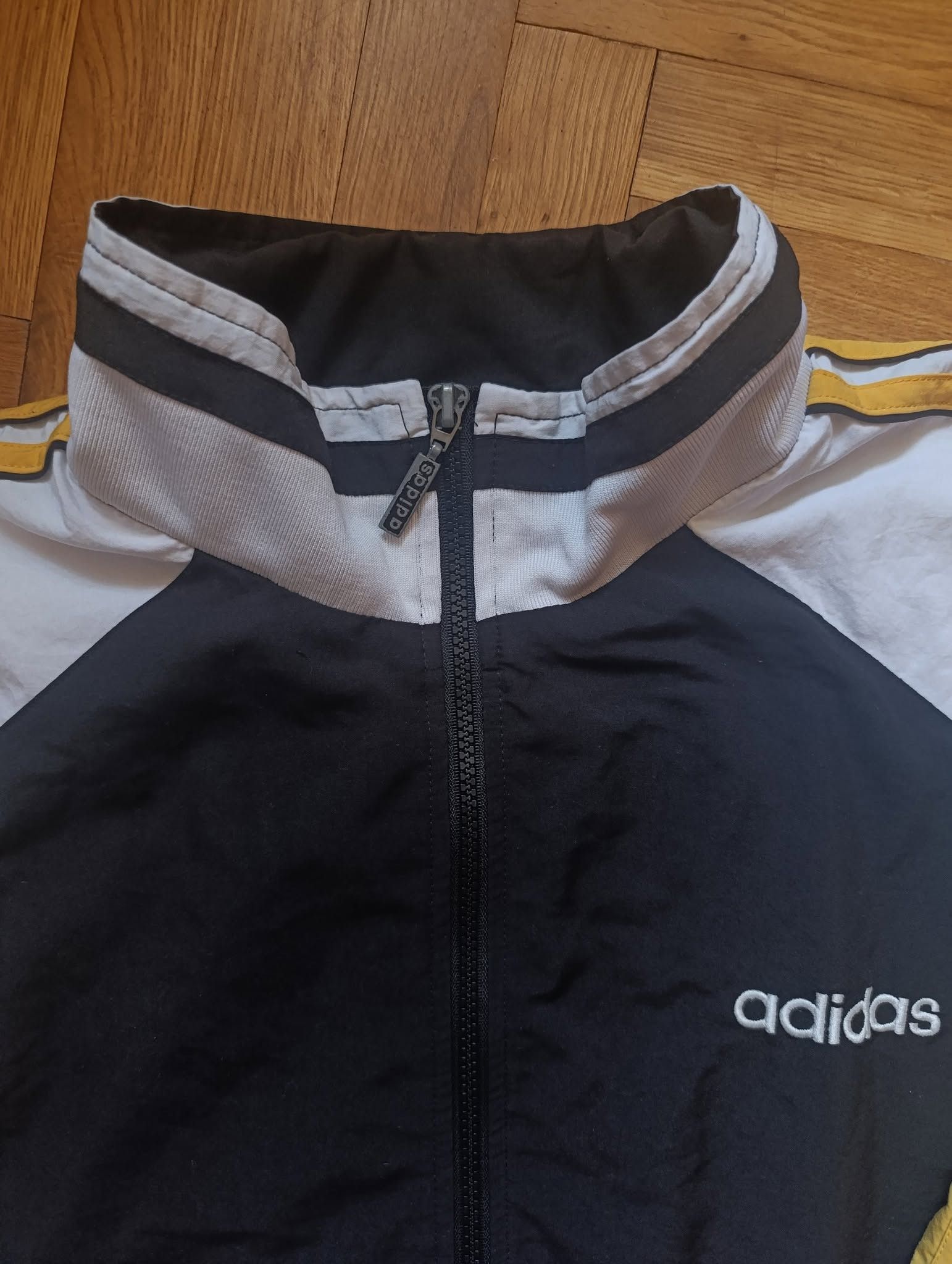 Adidas Adidas Vintage Y2K Windbreaker 3-Stripes Trefoil Logo Black Size US L / EU 52-54 / 3 - 3 Thumbnail