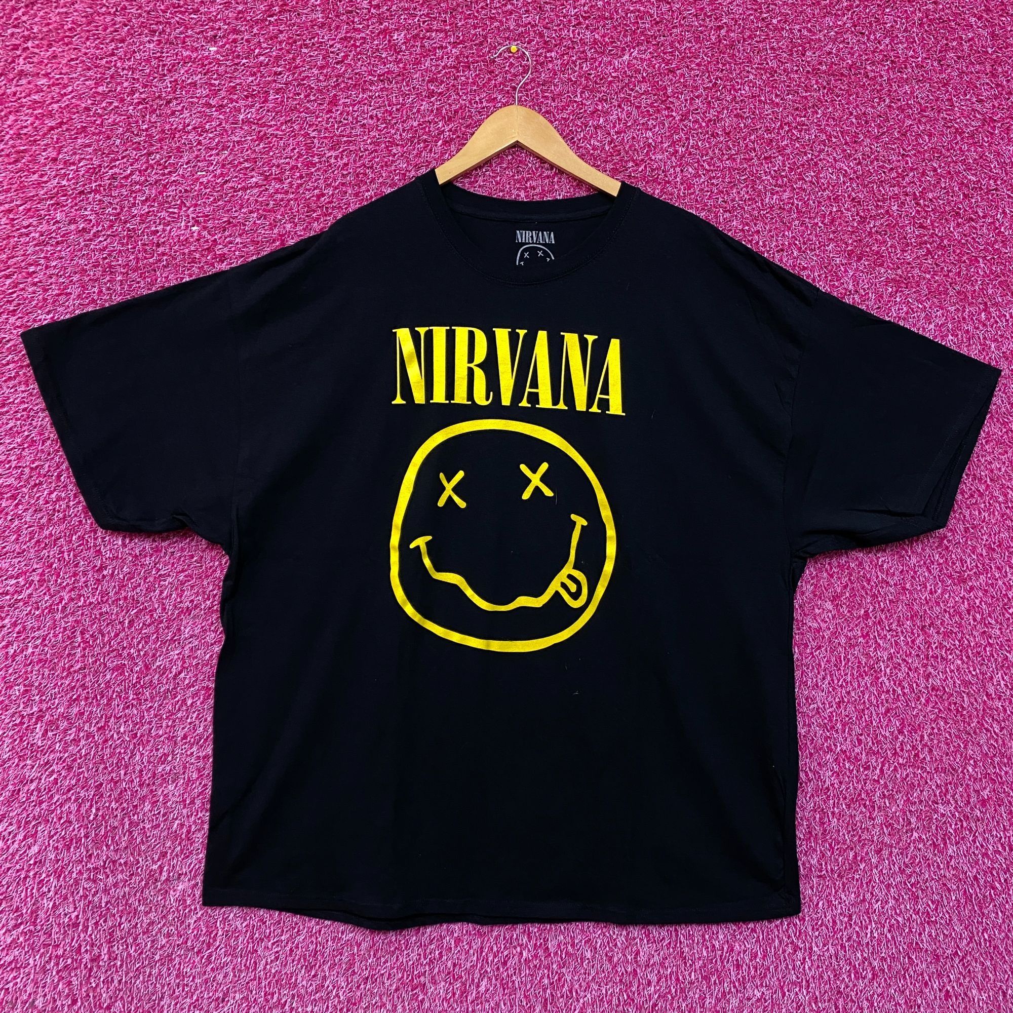 Nirvana Nirvana Nevermind Tour Smiley Logo Promo Grunge Tee 3X Size US XXL / EU 58 / 5 - 1 Thumbnail