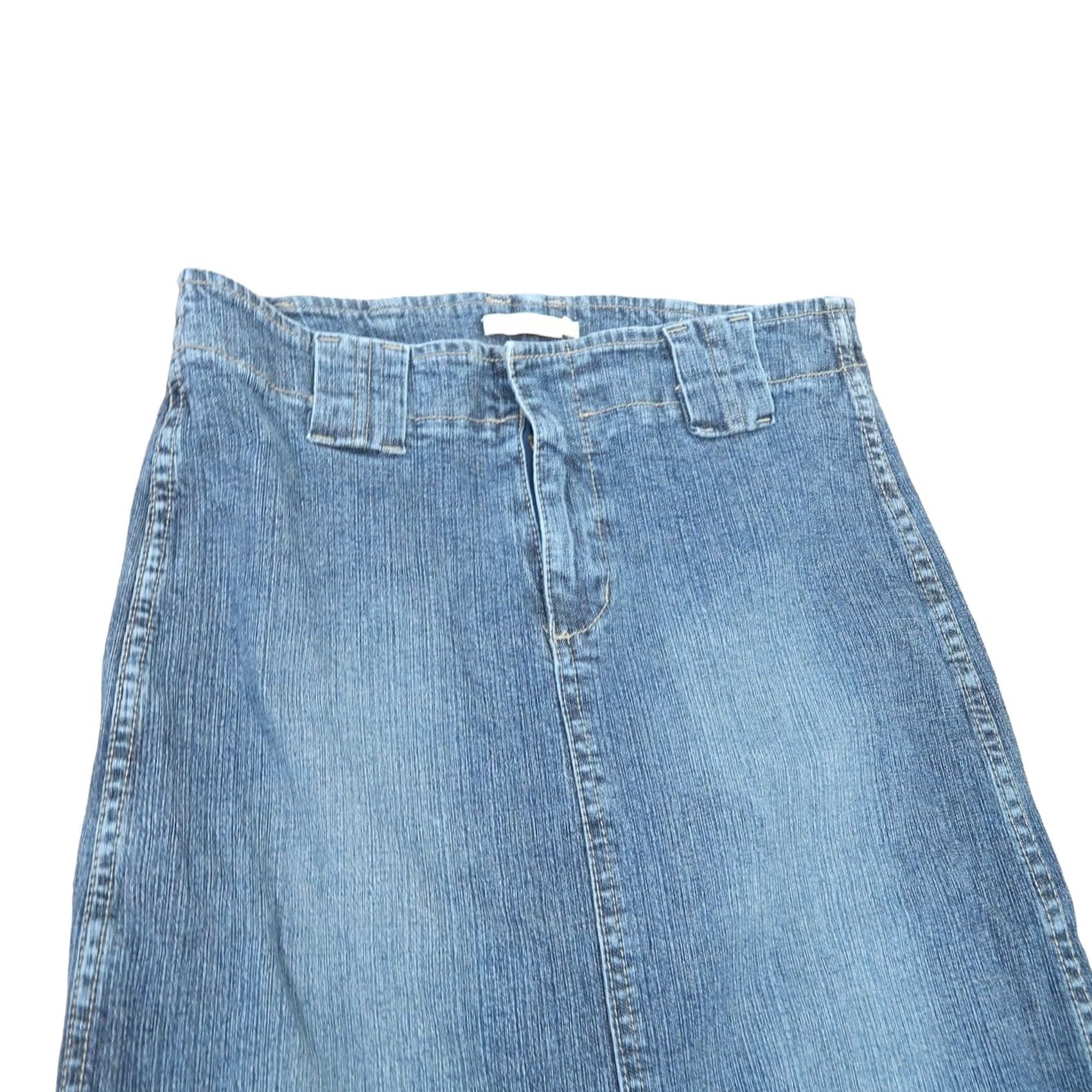 Forever 21 VINTAGE Forever 21 Denim Maxi Skirt Skirt Women S 90s Blue Dark Wash Long Cotton Denim Women 90s Fashion Men? Size 28" / US 6 / IT 42 - 2 Thumbnail