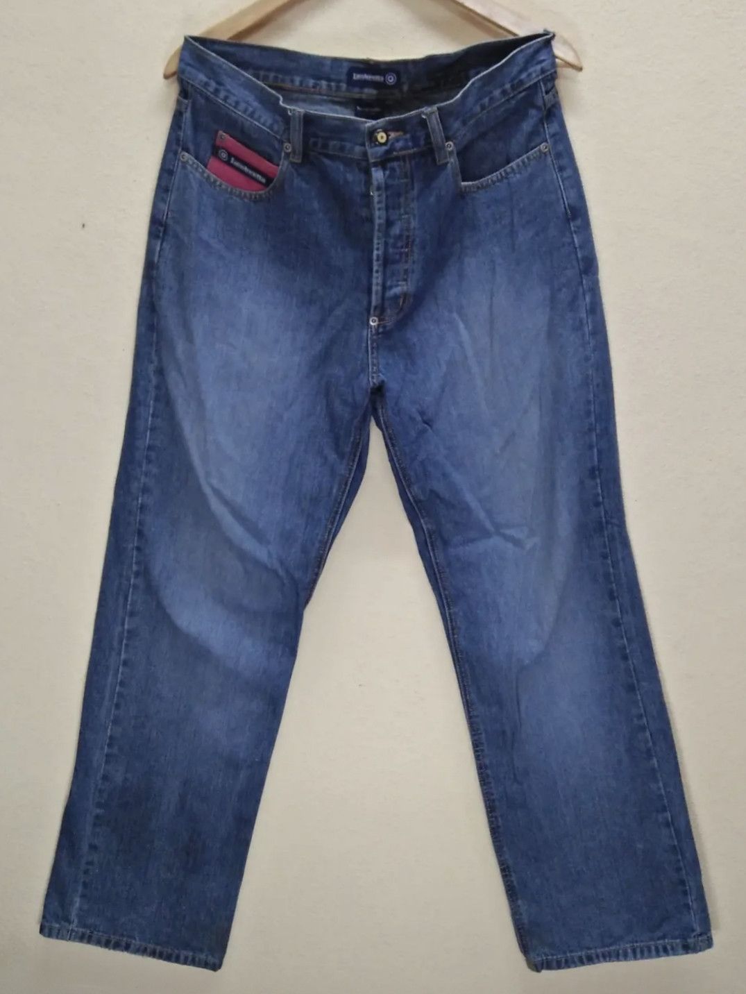 Lambretta LAMBRETTA Union Jack Flag Y2K England Straight Fit Jeans Size US 32 / EU 48 - 2 Thumbnail