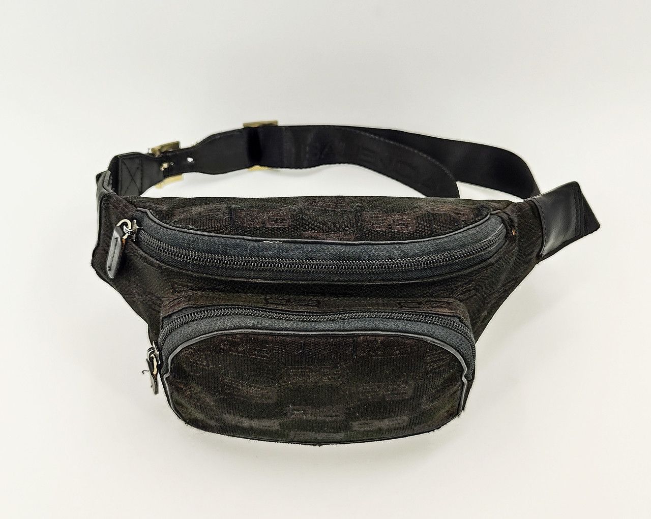 Balenciaga distressed BALENCIAGA waist chest bag monogram logo vintage Size ONE SIZE - 6 Thumbnail