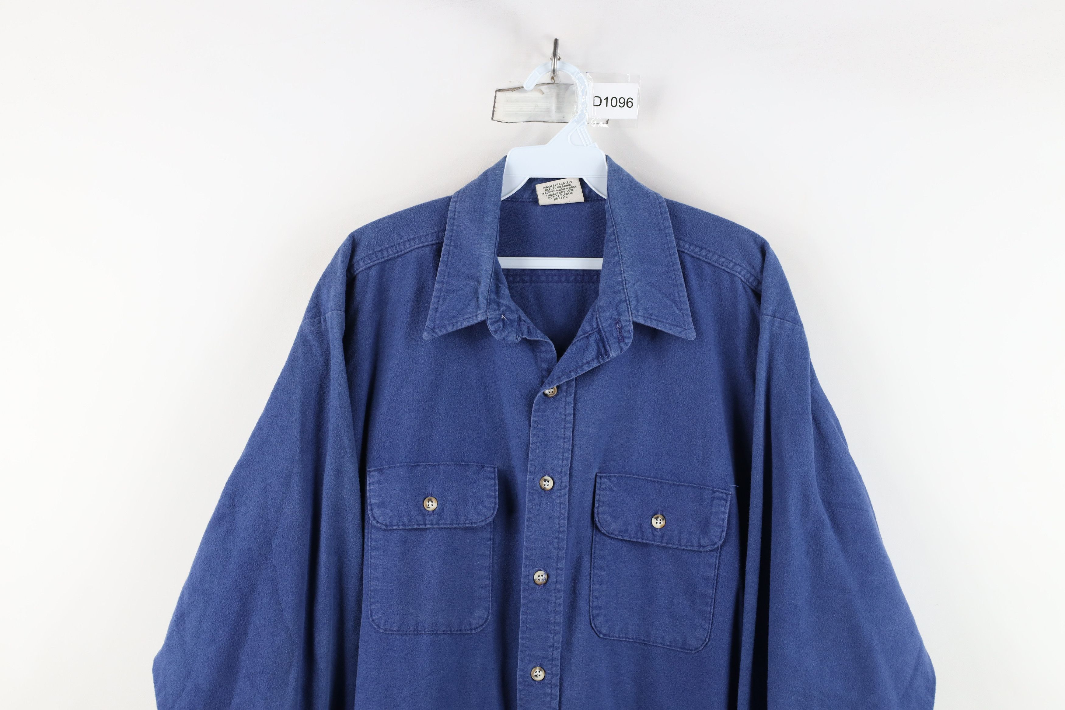 FiveBrother × Vintage Vintage 90s Five Brother Chamois Cloth Collared Button Shirt Size US XL / EU 56 / 4 - 2 Thumbnail