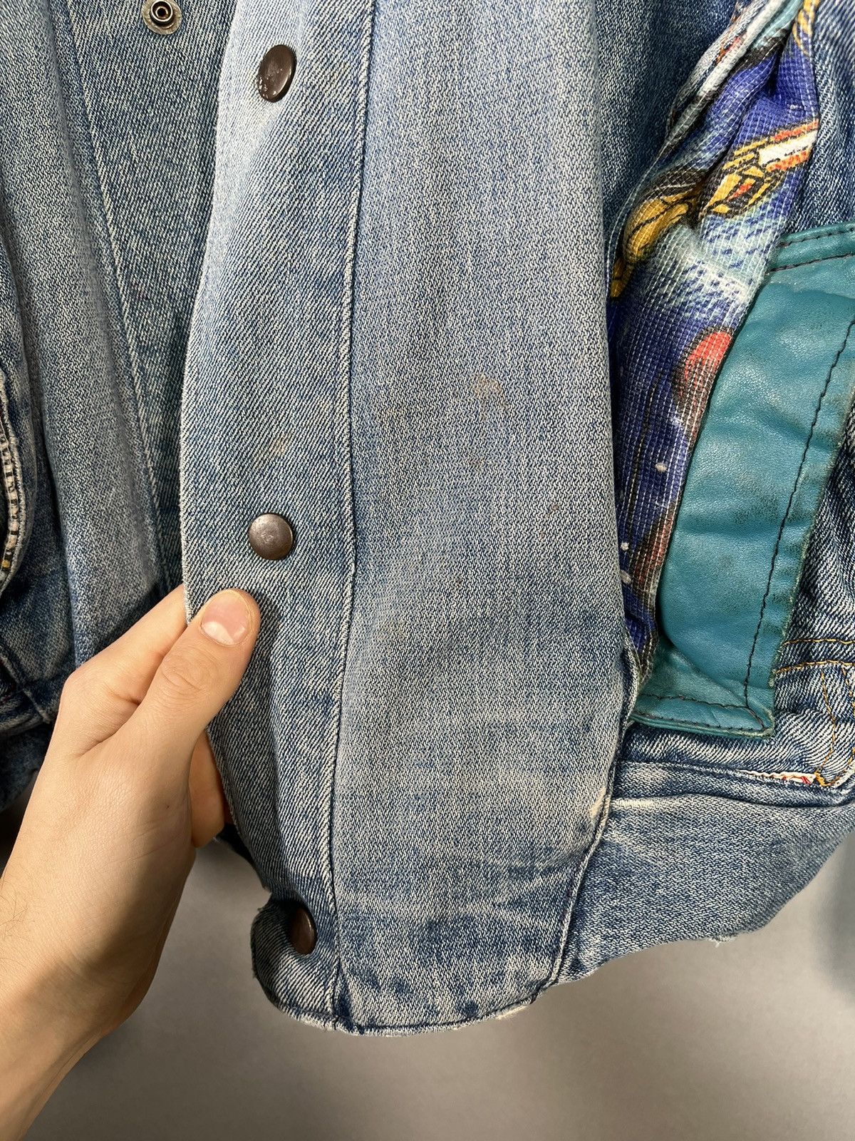 DC Comics × Handmade 1 of 1 Custom Upcycled Denim Superman Jacket Size US M / EU 48-50 / 2 - 9 Thumbnail