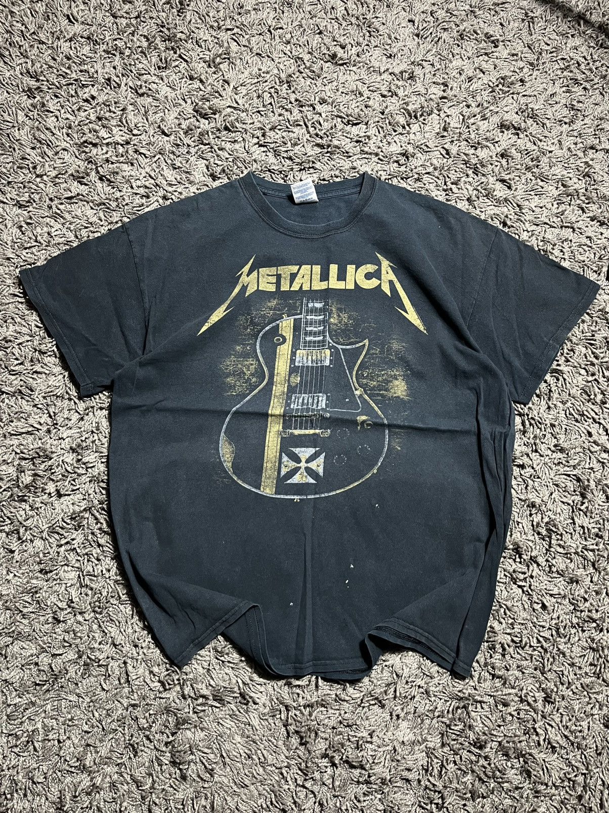 Metallica METALLICA VINTAGE Y2K COTTON GUITAR TIUR FADED TEE Size US XL / EU 56 / 4 - 1 Thumbnail