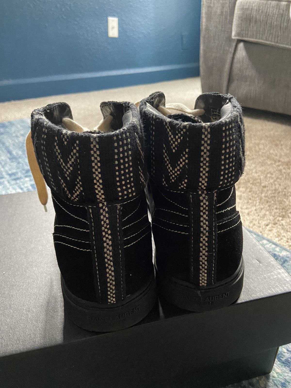 Yves Saint Laurent Joe mid top sneaker Size US 9.5 / EU 42-43 - 9 Thumbnail