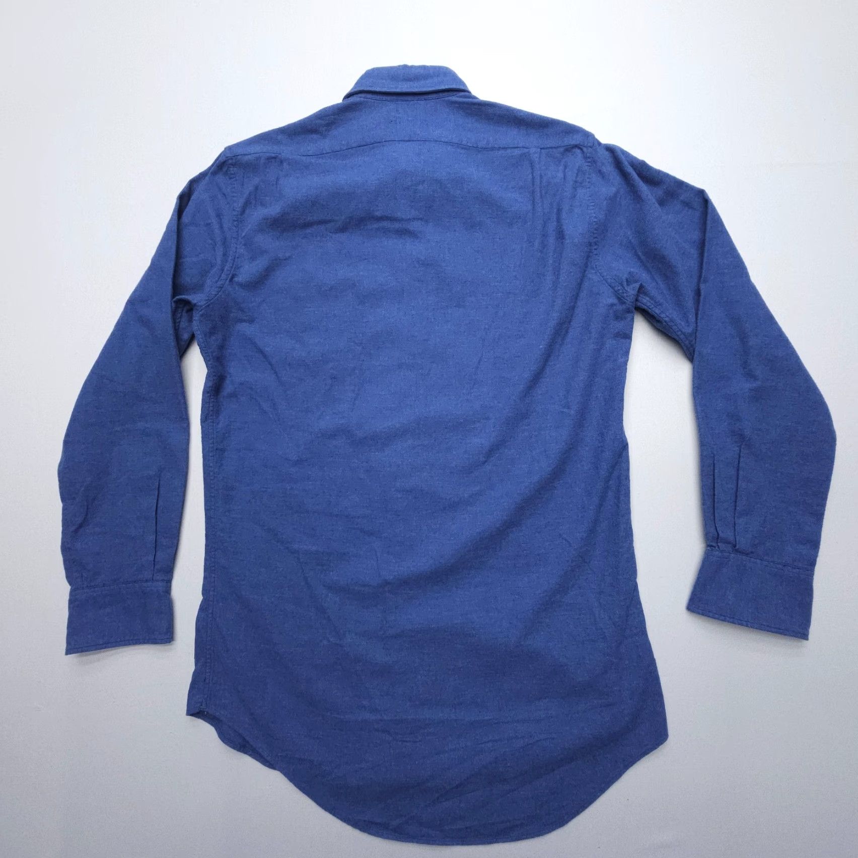 Sid Mashburn Sid Mashburn Shirt Mens Small Blue Long Sleeve Flannel Button Down Cotton Size US S / EU 44-46 / 1 - 2 Thumbnail