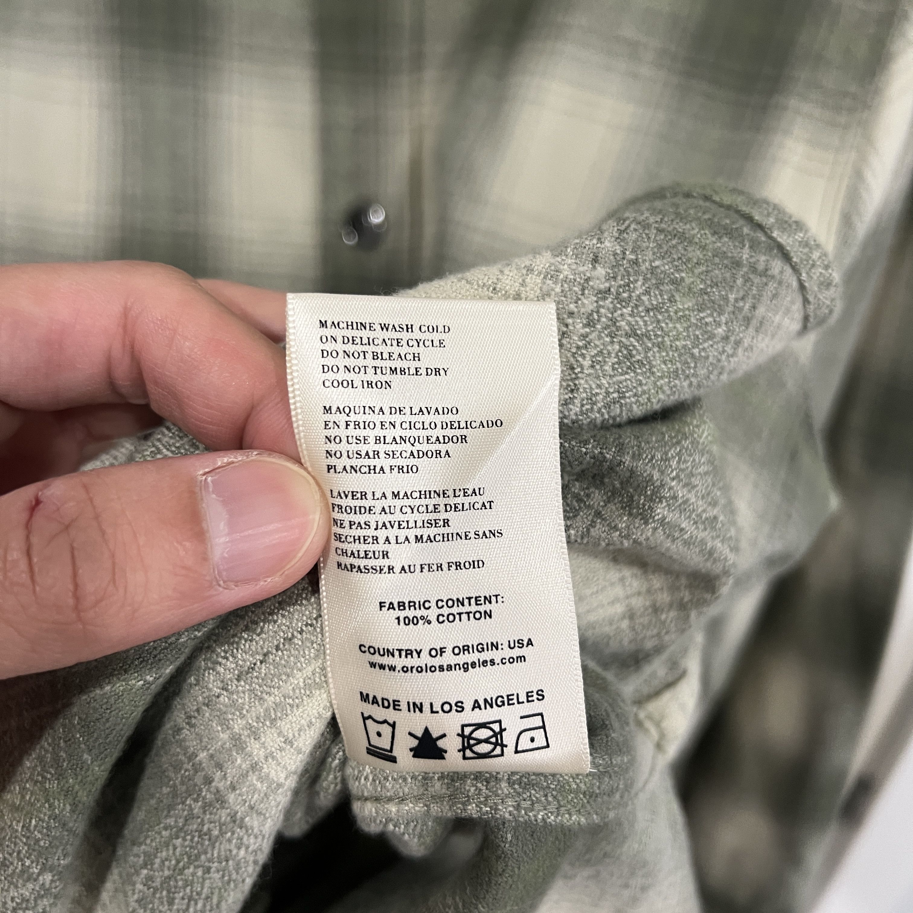 Oro Los Angeles Kitza Plaid Button Up Size US M / EU 48-50 / 2 - 6 Thumbnail