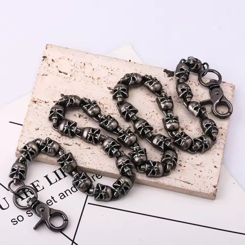 Jewelry Dark Hip Hop Skull Wallet Chain, Pants Chain Size ONE SIZE - 1 Thumbnail