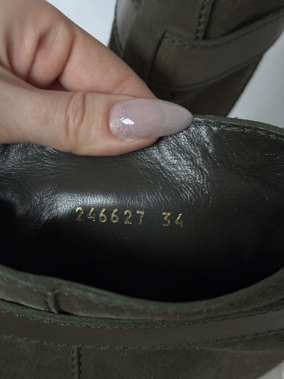Designer × Gucci Gucci Suede Khaki Riding Boots Size US 4 / IT 34 - 6 Thumbnail