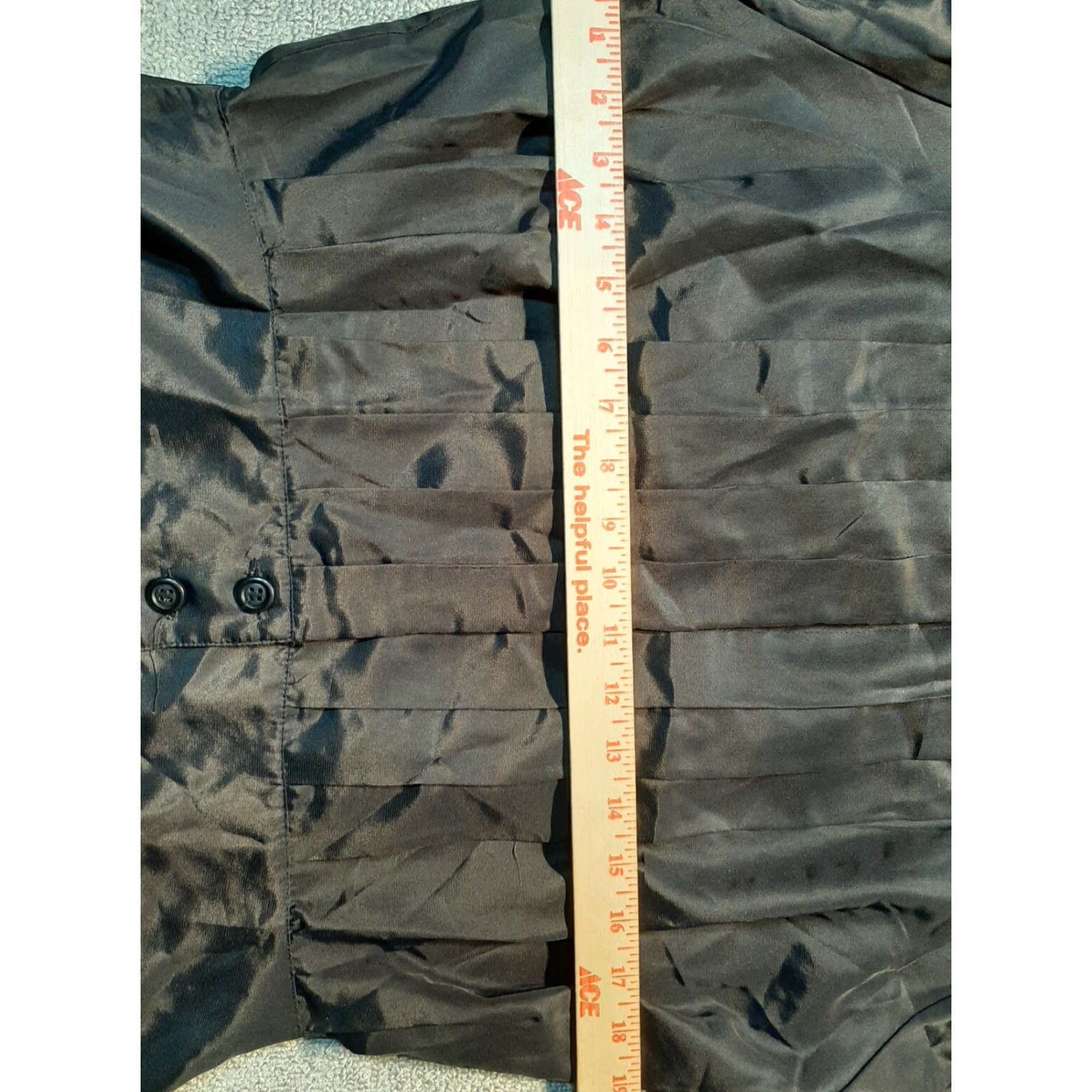 Joseph Josephine Long Sleeve Shirt Womens Size 16 Button Up Black Polyester Top Size XXL / US 16-18 / IT 52-54 - 2 Thumbnail